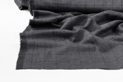 Reda - Checked Italian Cotton Wool Suiting - Gray / Blue