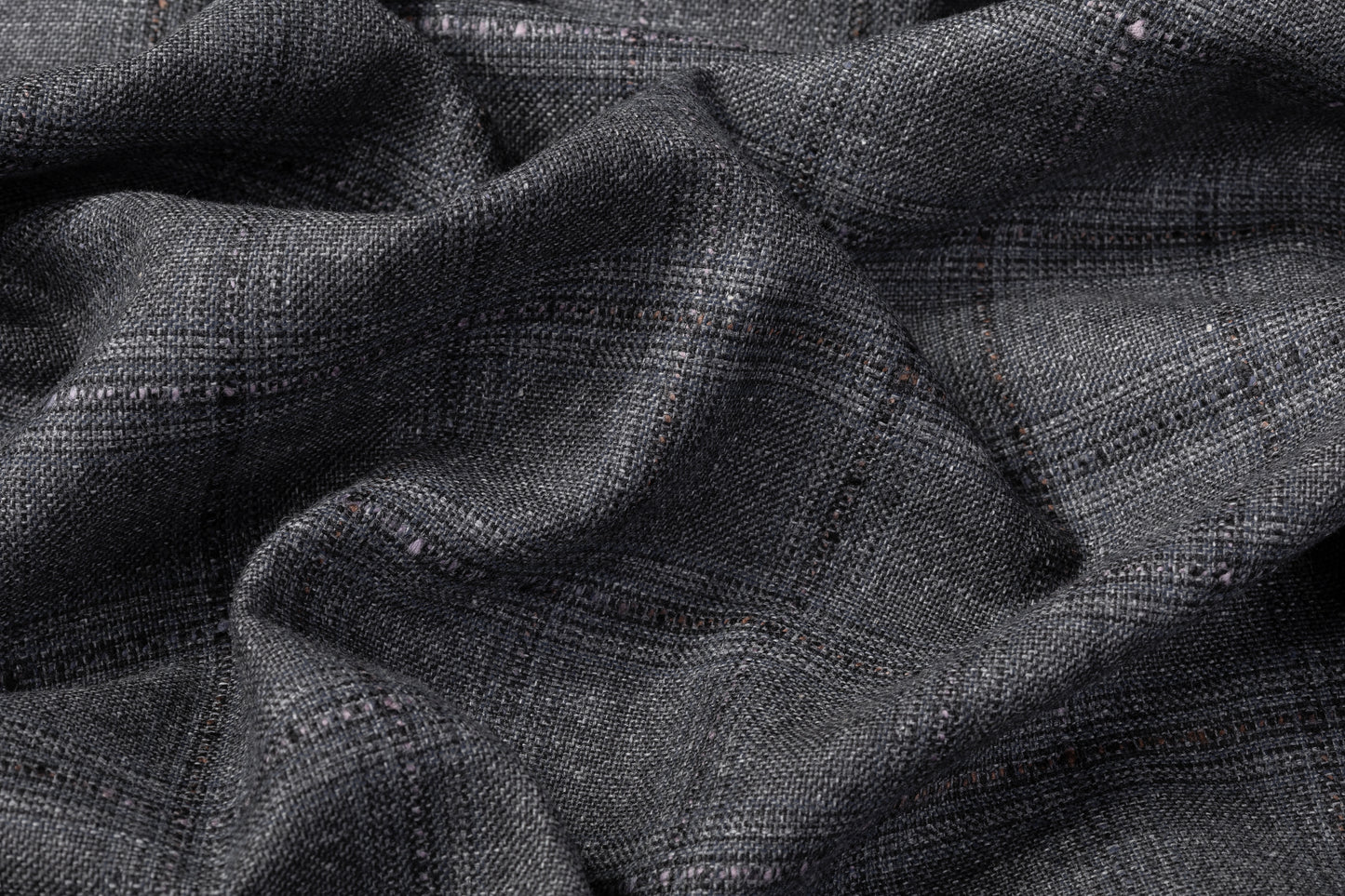 Reda - Checked Italian Cotton Wool Suiting - Gray / Blue