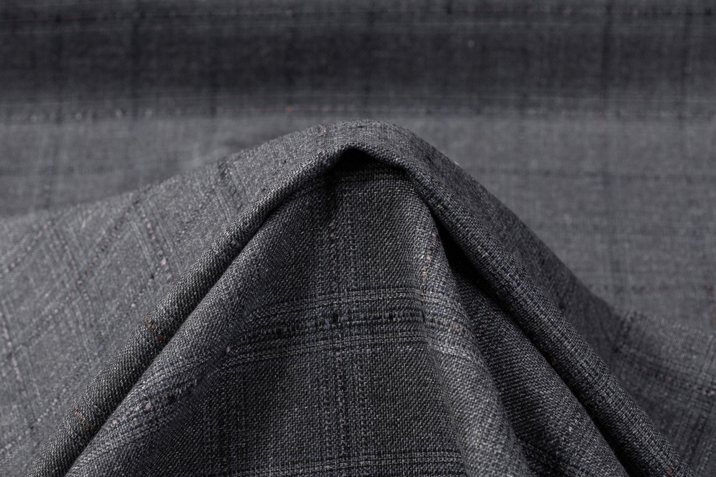 Reda - Checked Italian Cotton Wool Suiting - Gray / Blue