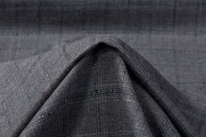 Reda - Checked Italian Cotton Wool Suiting - Gray / Blue