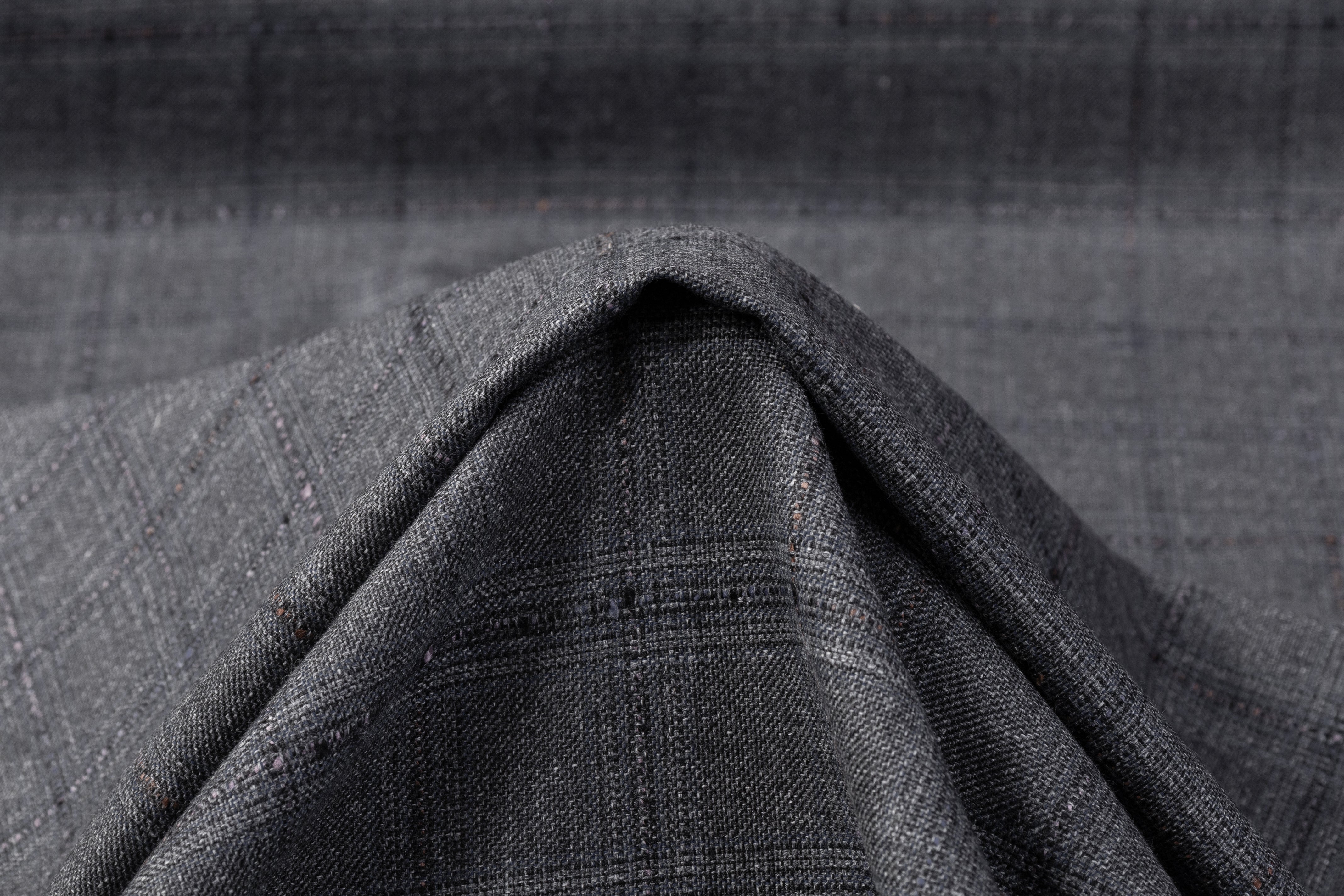 Reda - Checked Italian Cotton Wool Suiting - Gray / Blue