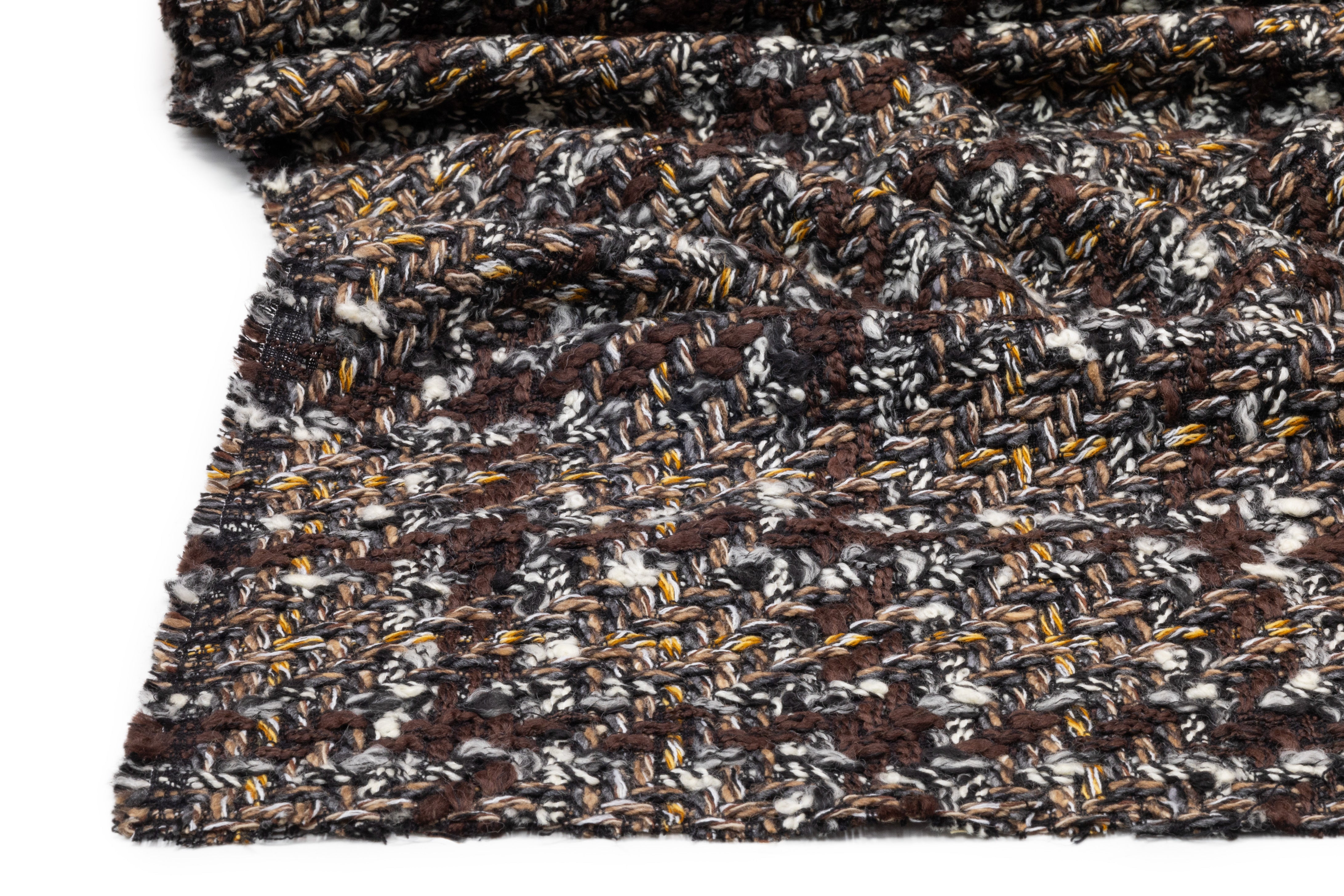 Loro Piana - Checked Italian Wool Blend Tweed - Brown