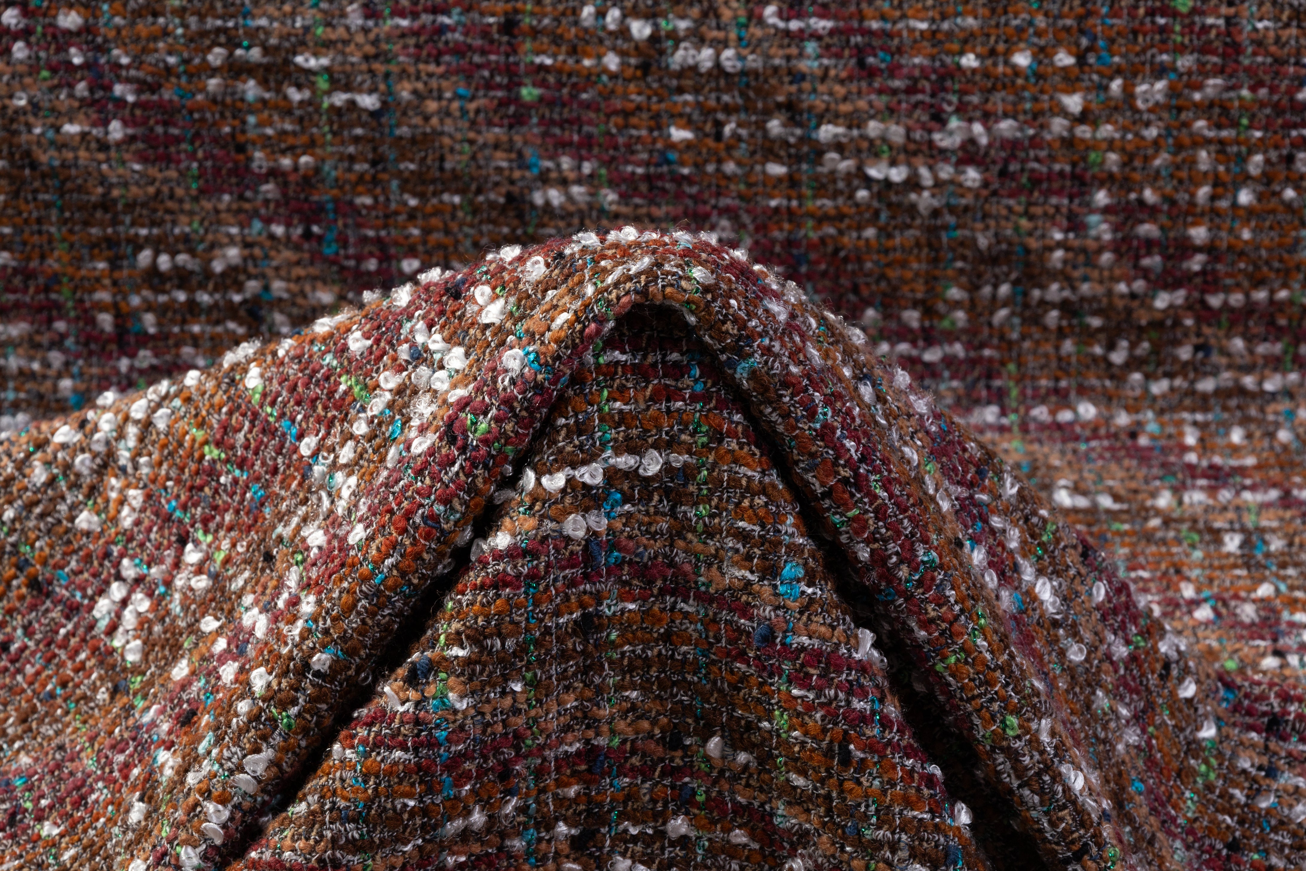 Valentino - Wool Blend Italian Tweed Boucle - Brown