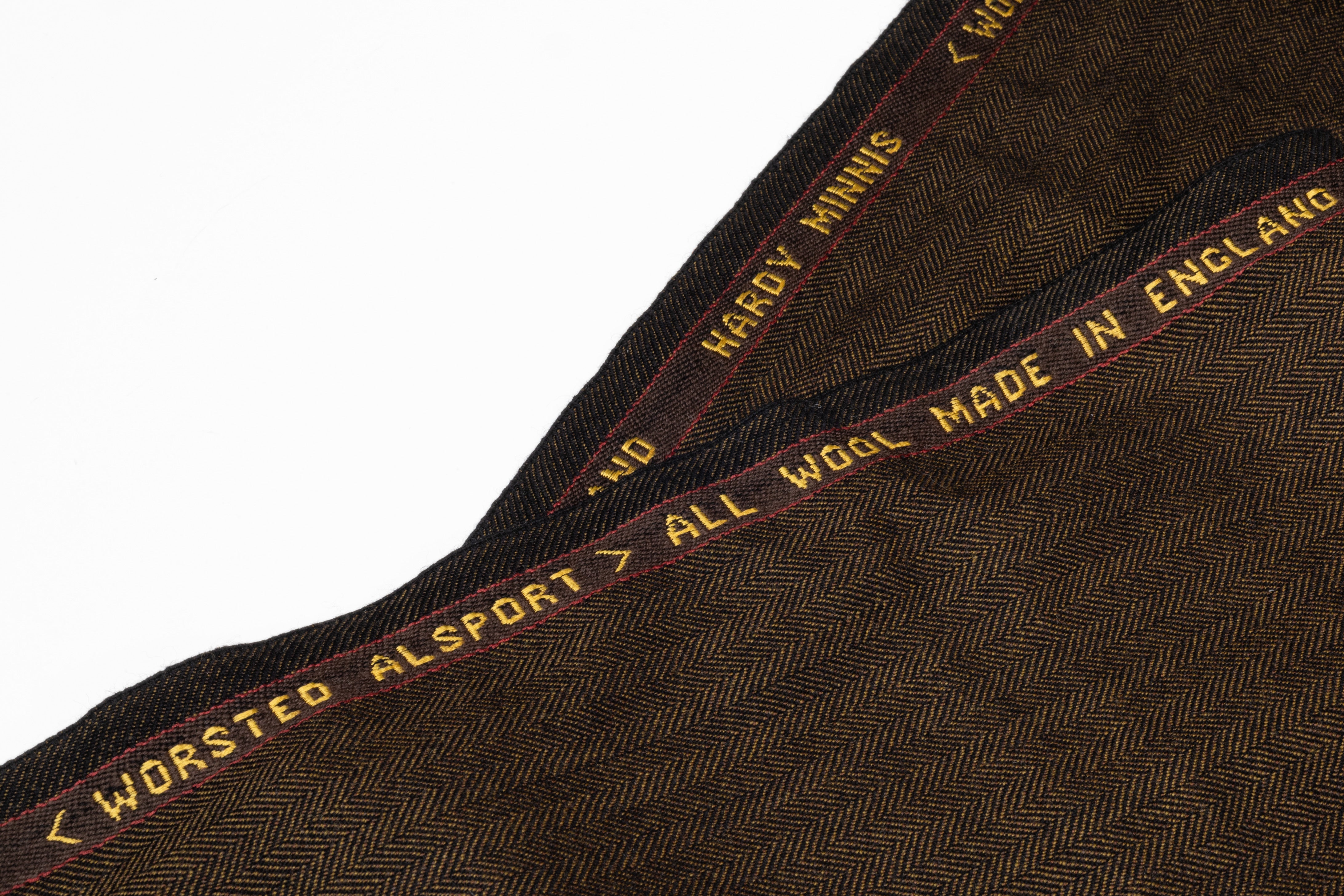 Hardy Minnis - Herringbone English Wool Suiting - Bronze