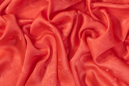 Viscose Acetate Italian Jacquard - Blood Orange