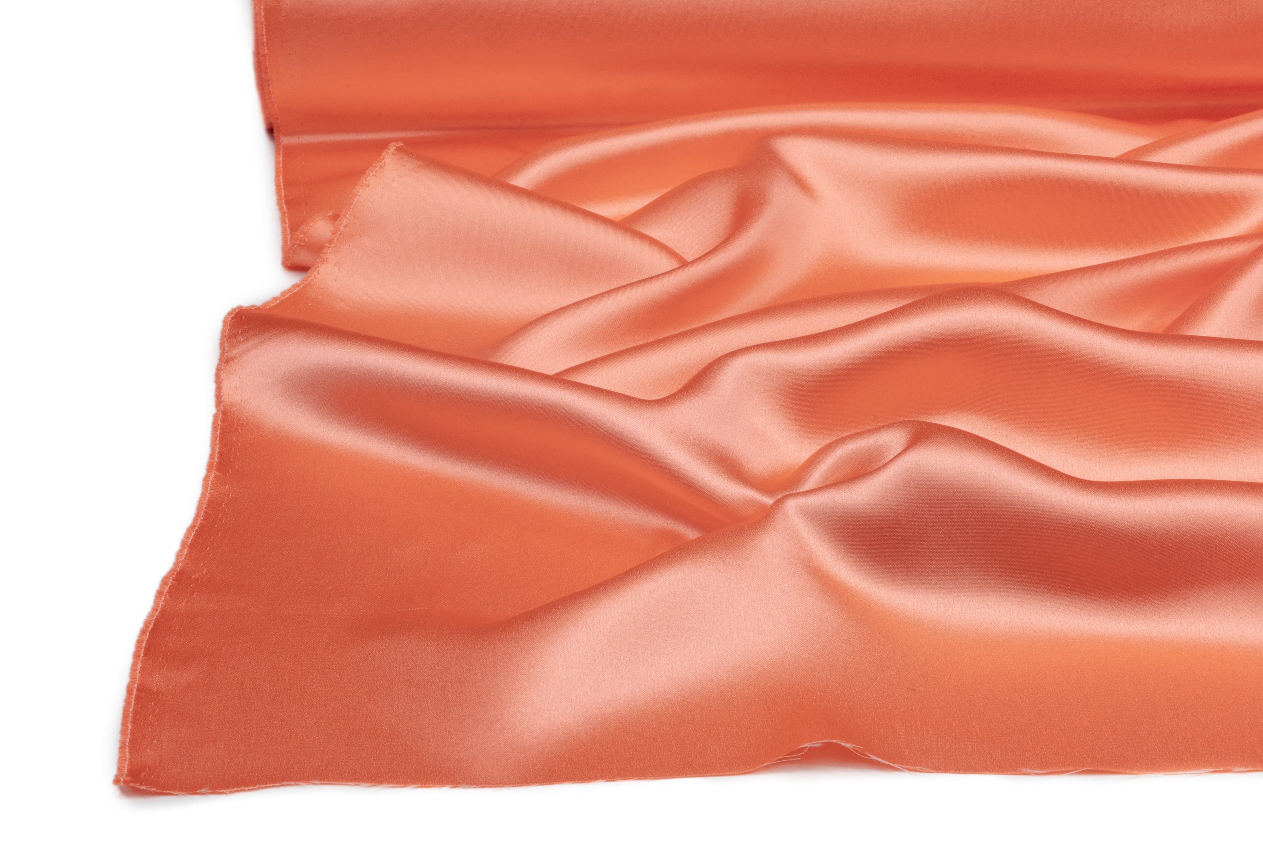 Double Satin Italian Silk Charmeuse - Peach