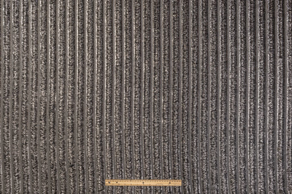 Metallic Italian Silk Chiffon - Black / Silver