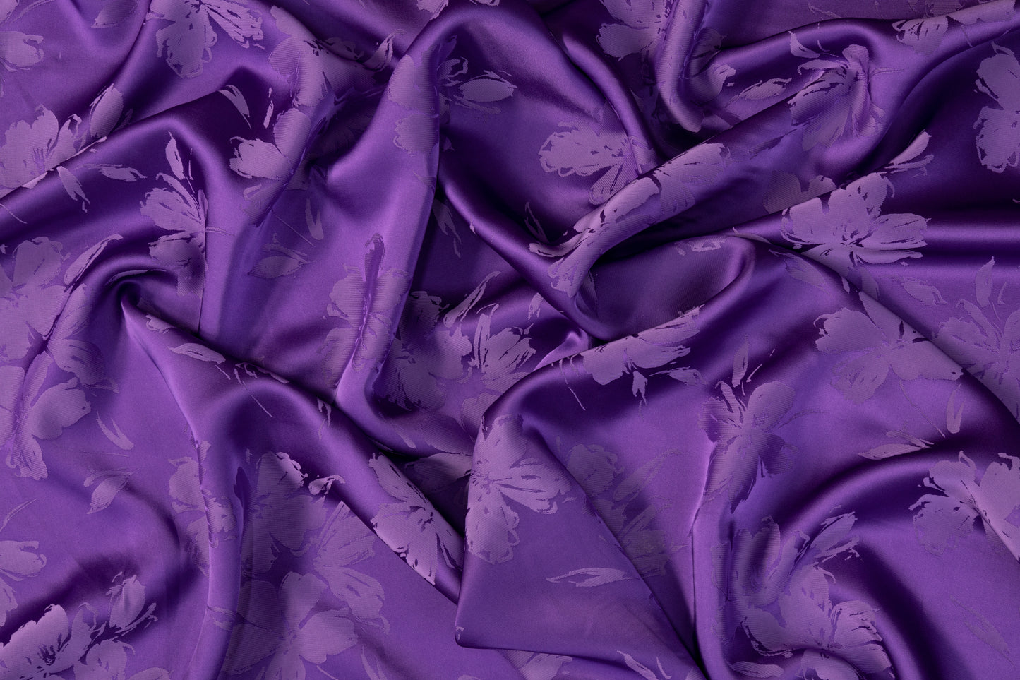 Viscose Acetate Italian Jacquard - Purple