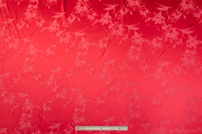 Viscose Acetate Italian Jacquard - Crimson Red