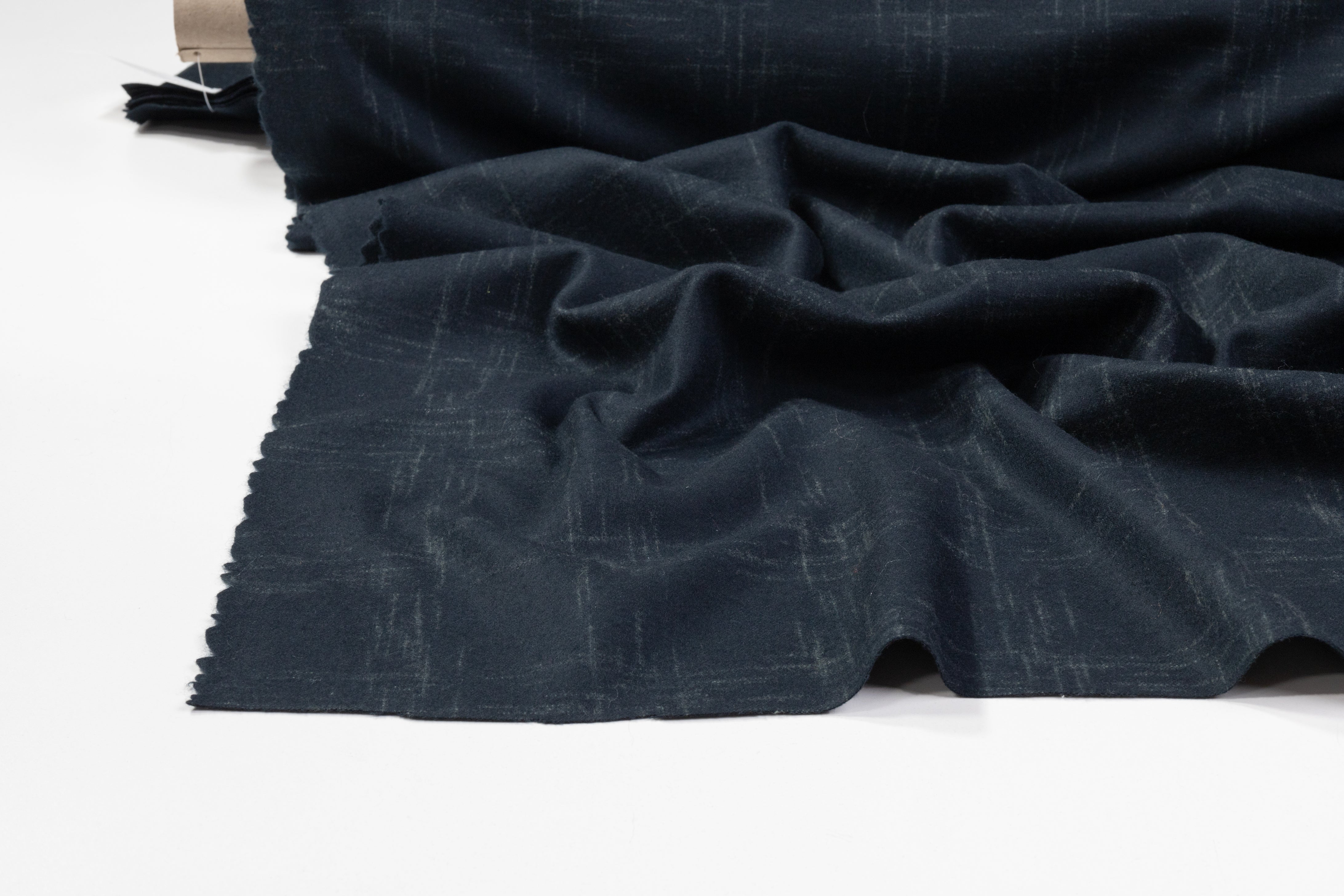 Colombo - Italian Cashmere Wool Suiting - Black / Gray