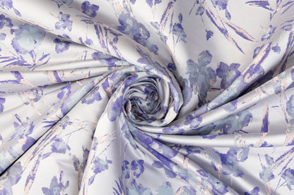 Floral Italian Brocade - Purple / Gray