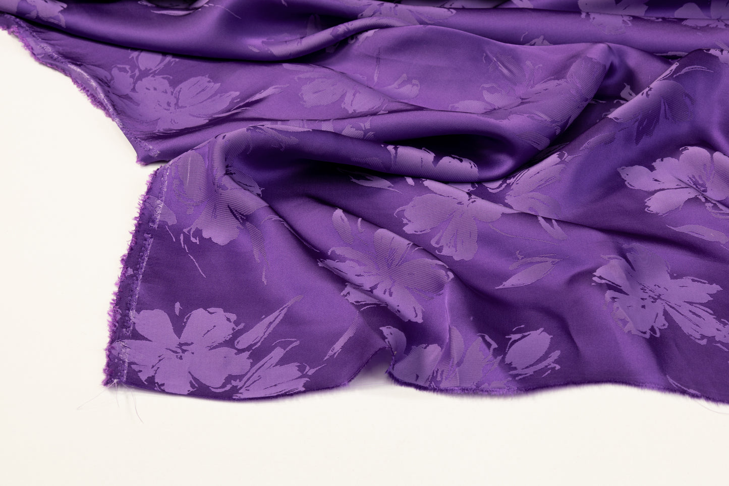 Viscose Acetate Italian Jacquard - Purple