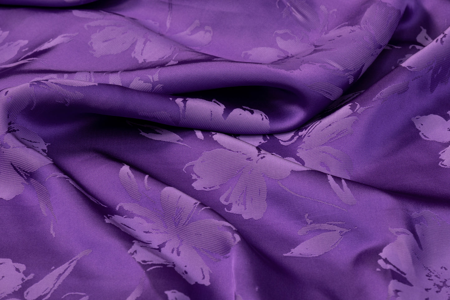 Viscose Acetate Italian Jacquard - Purple