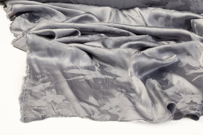 Viscose Acetate Italian Jacquard - Silver / Gray