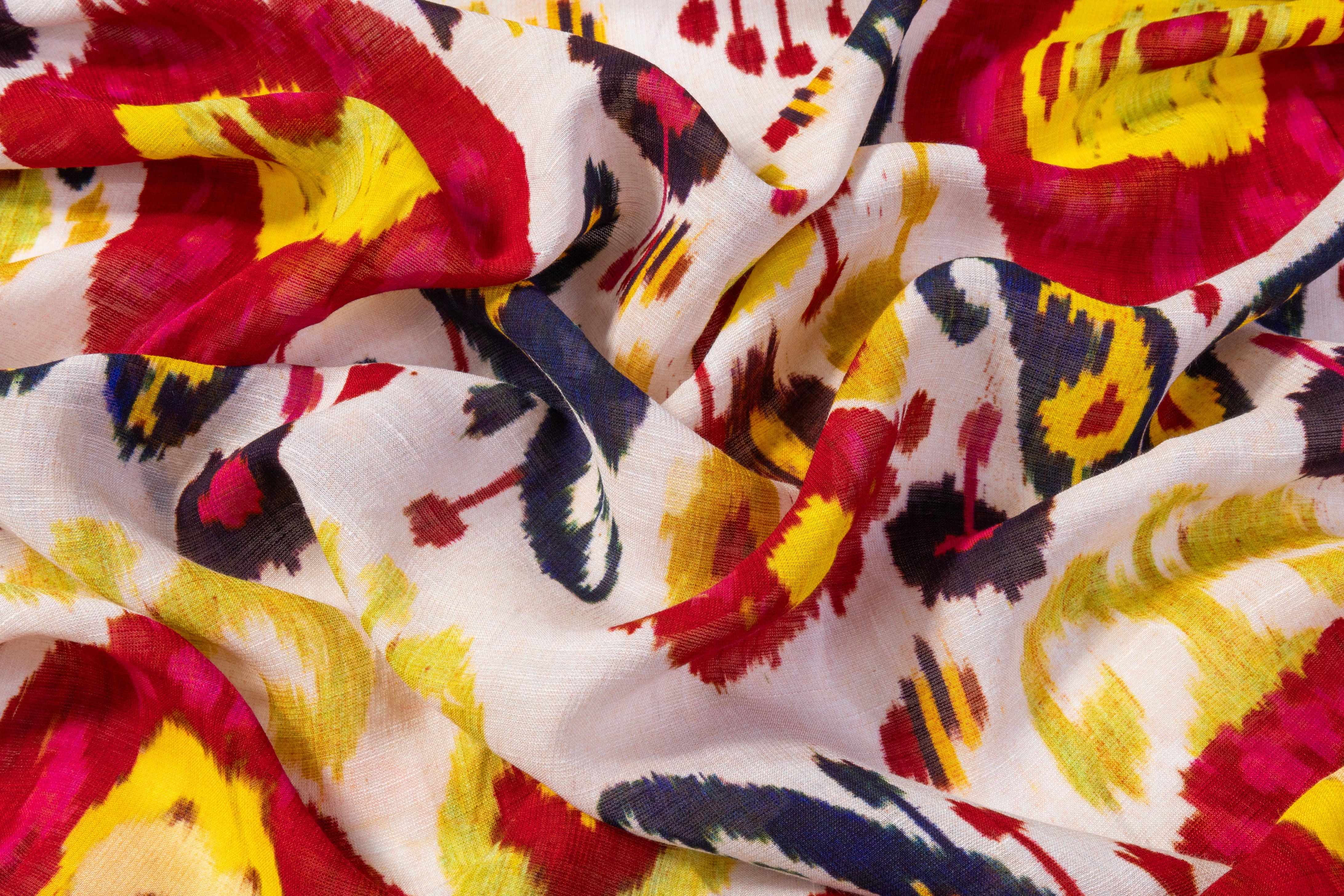 Ralph Lauren - Italian Ikat Printed Viscose Linen Blend