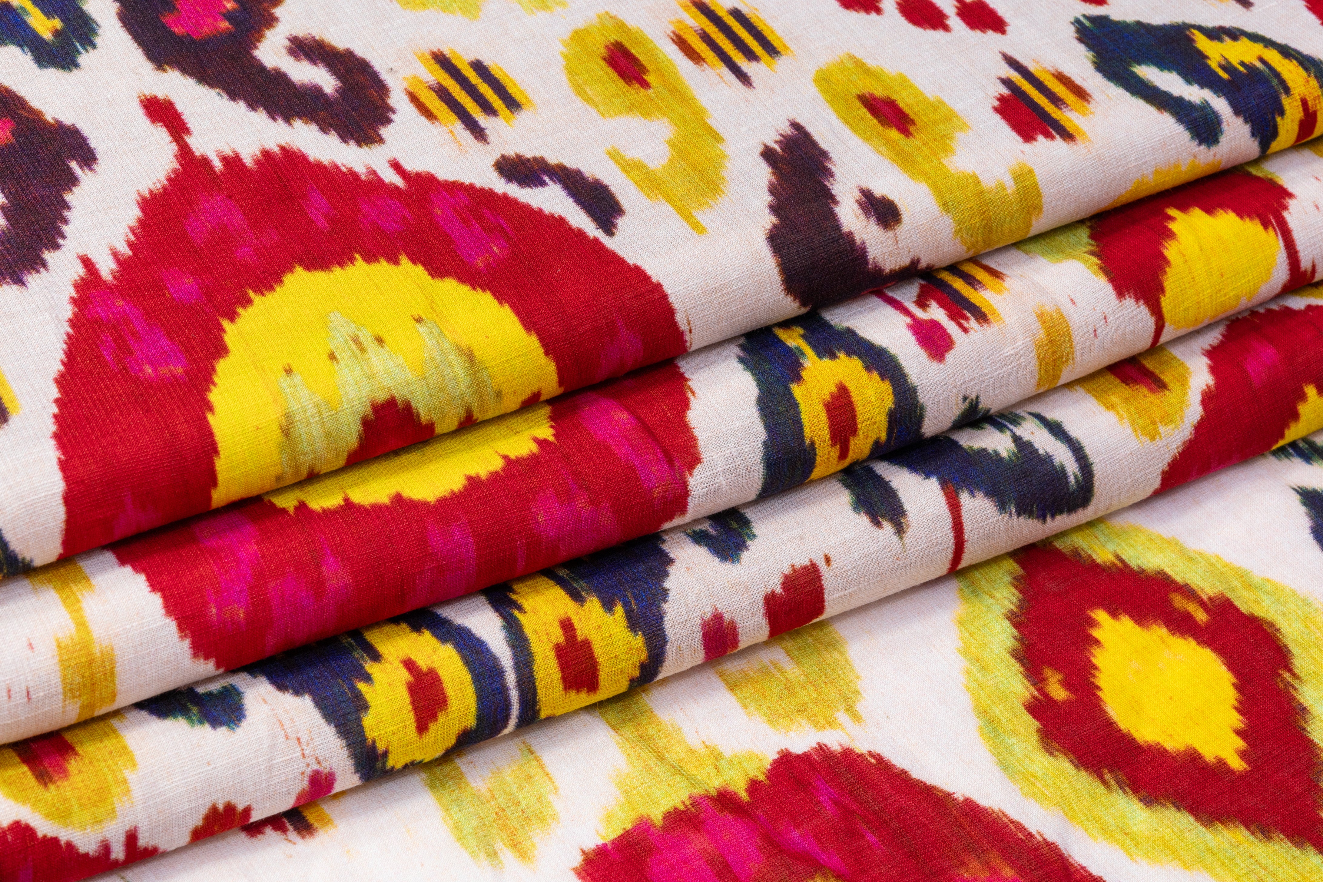Ralph Lauren - Italian Ikat Printed Viscose Linen Blend