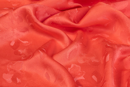 Viscose Acetate Italian Jacquard - Blood Orange