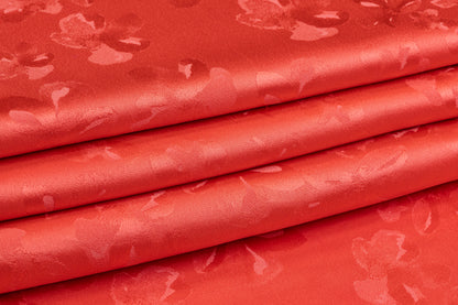 Viscose Acetate Italian Jacquard - Blood Orange