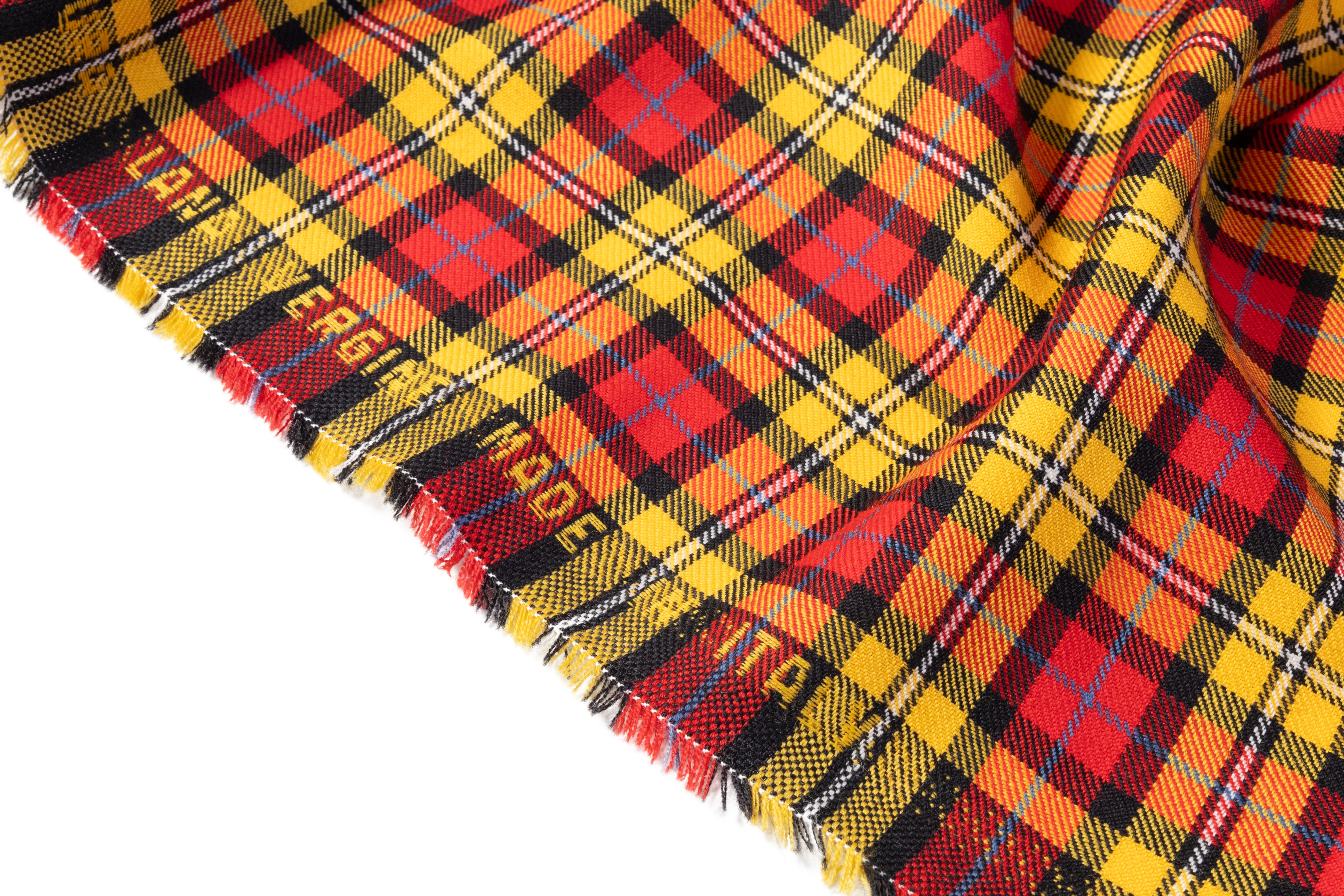 Checked Italian Wool - Red / Yellow