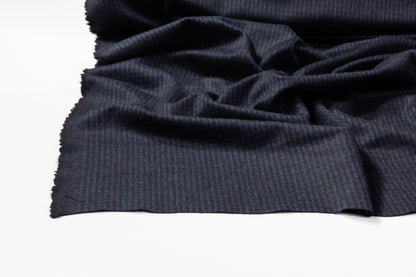 Italian Cashmere Wool Blend Coating - Navy / Black