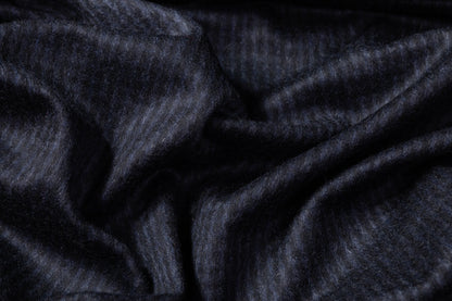 Italian Cashmere Wool Blend Coating - Navy / Black