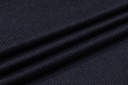 Italian Cashmere Wool Blend Coating - Navy / Black
