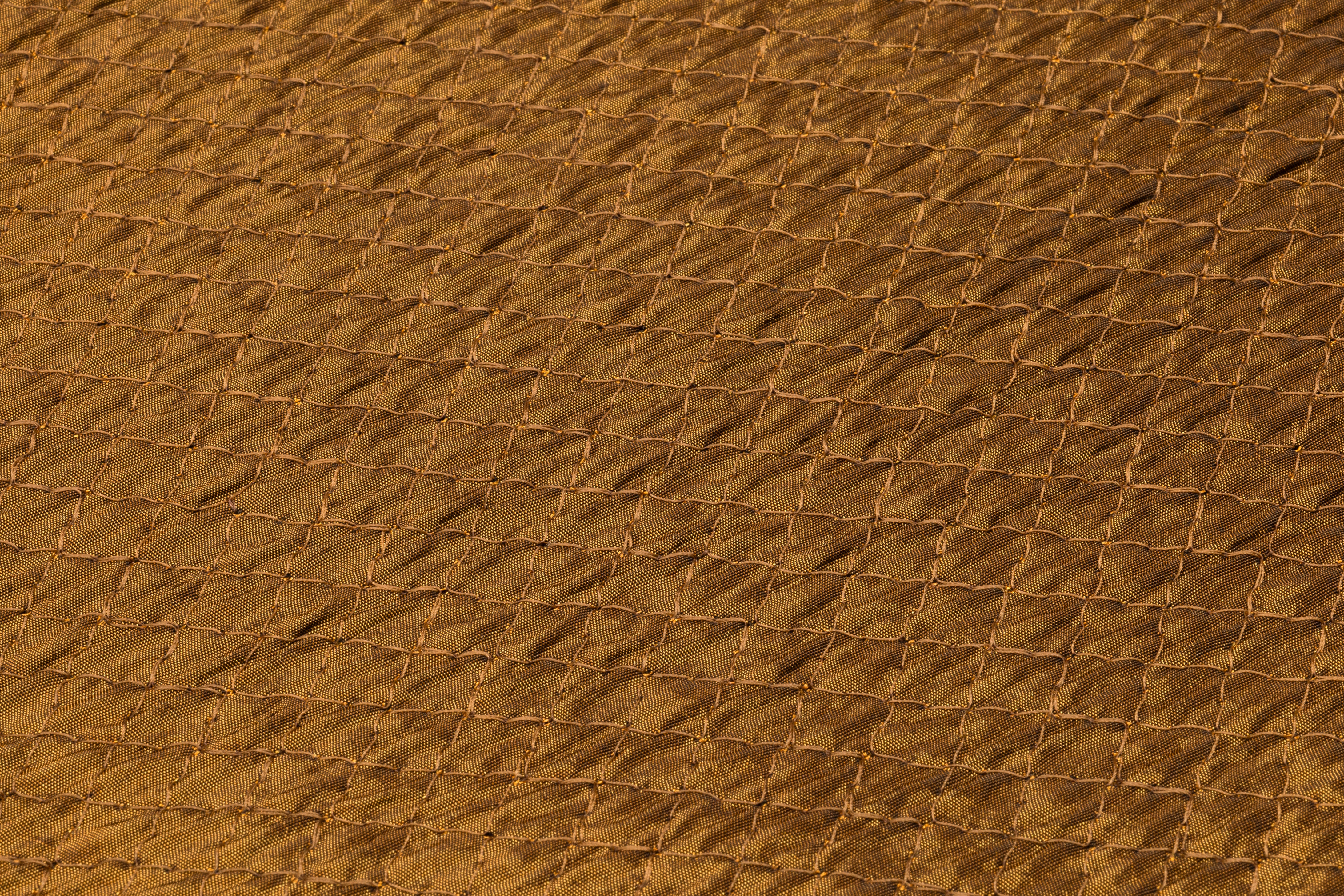 Diamond Quilted Italian Lamé - Bronze