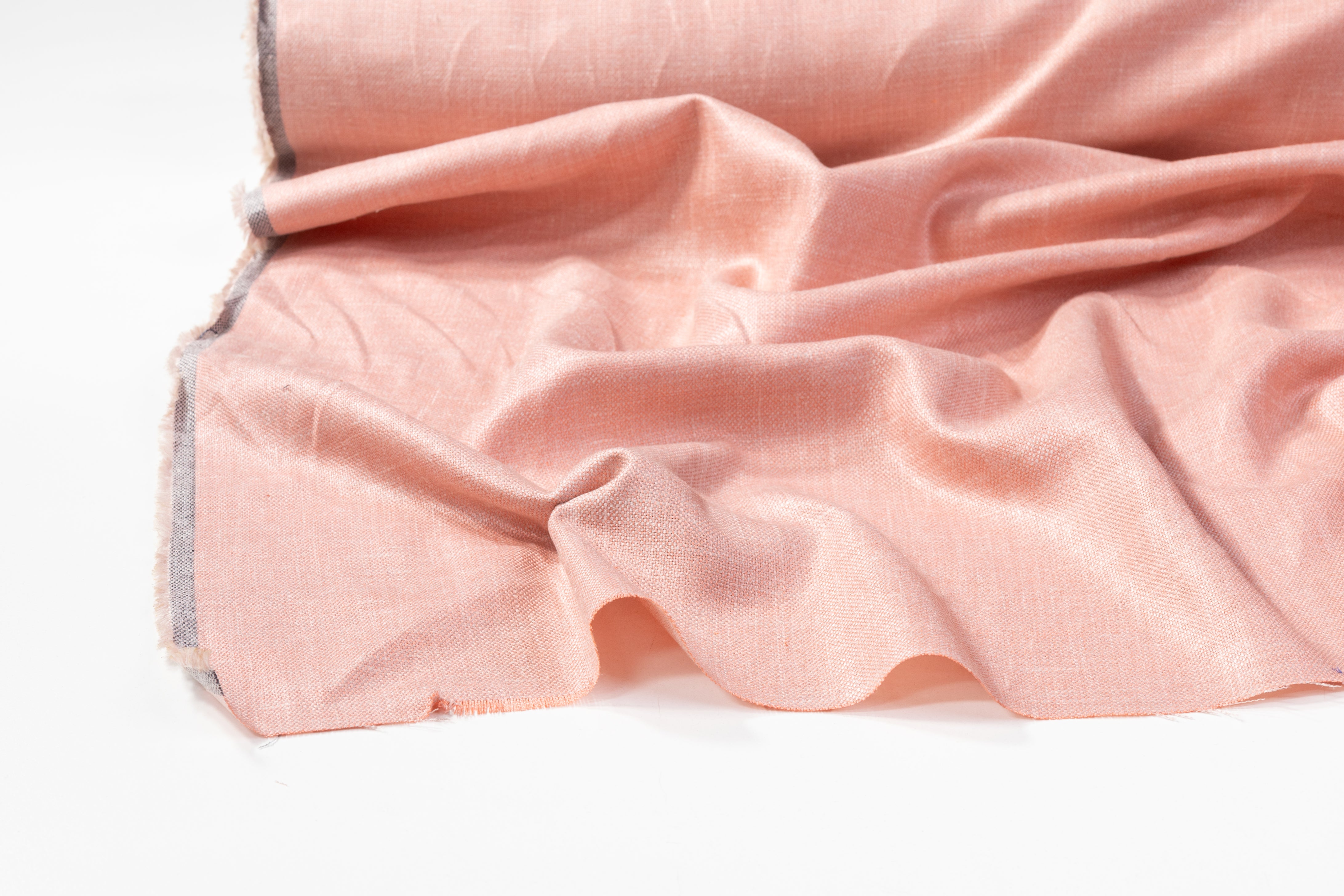 Italian Silk Linen and Wool Suiting -  Pink