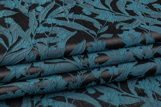 Floral Brocade - Teal