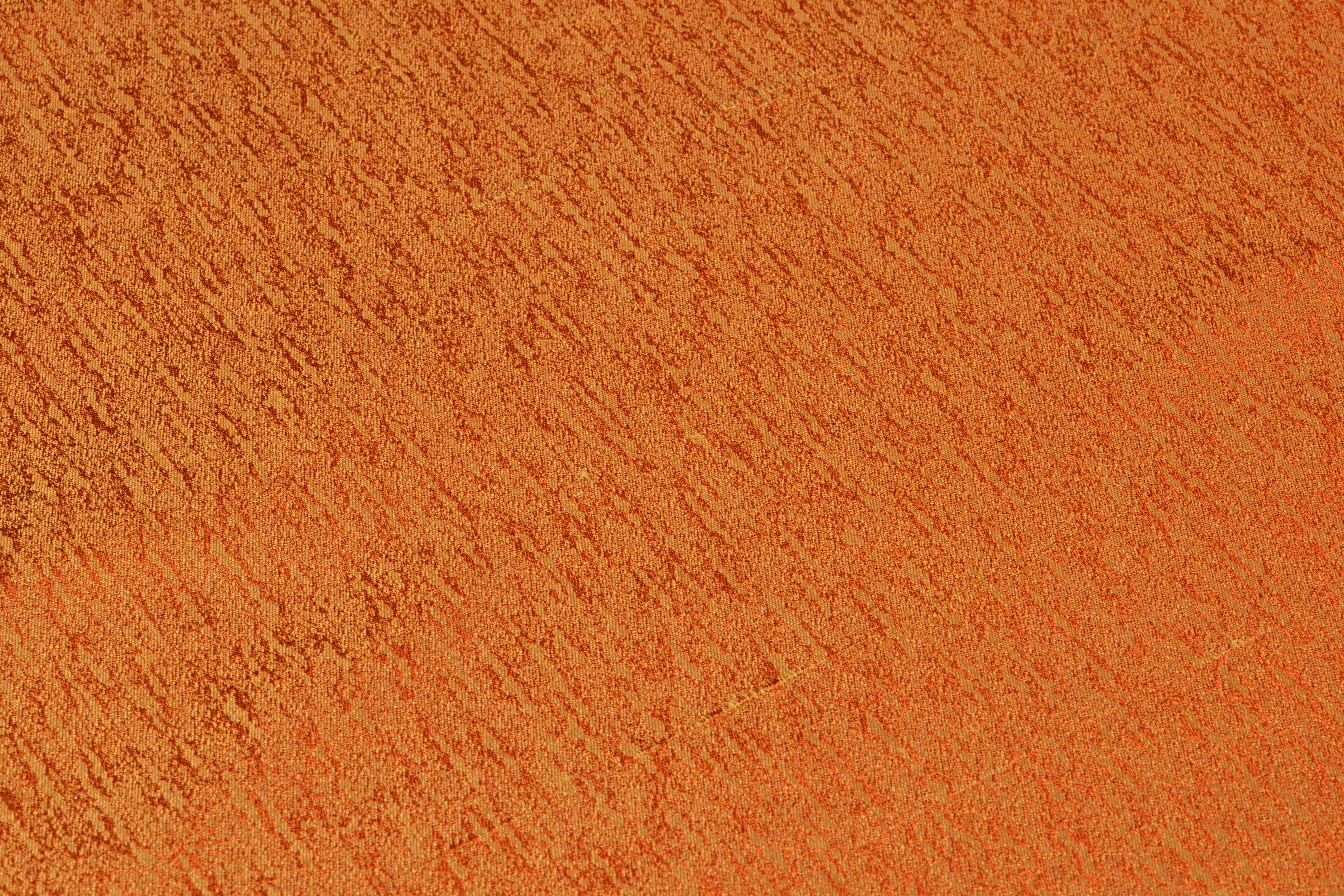 Iridescent Italian Silk Jacquard - Gold / Rust