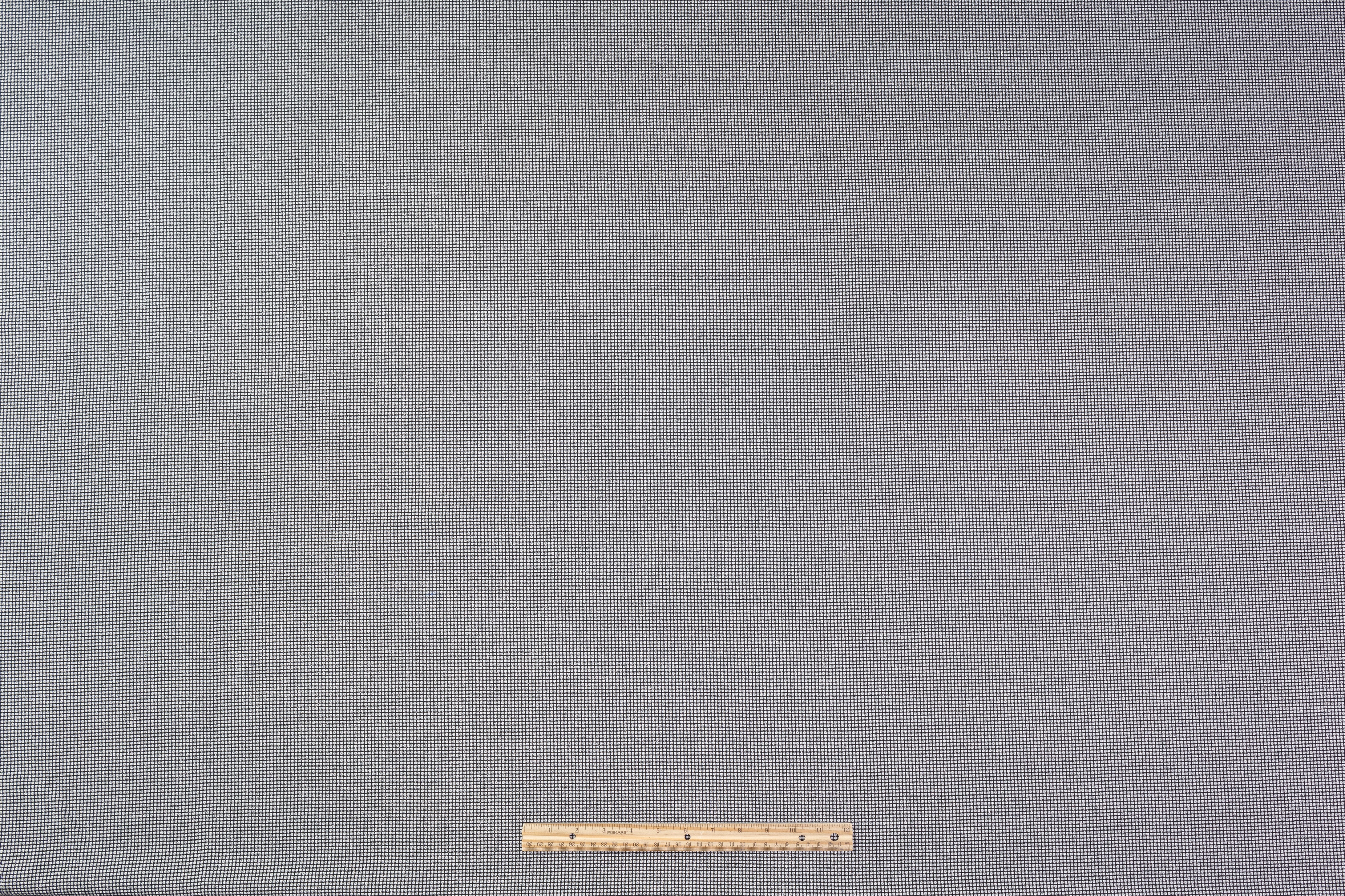 Metallic Italian Wool Blend Tweed - Black / Silver