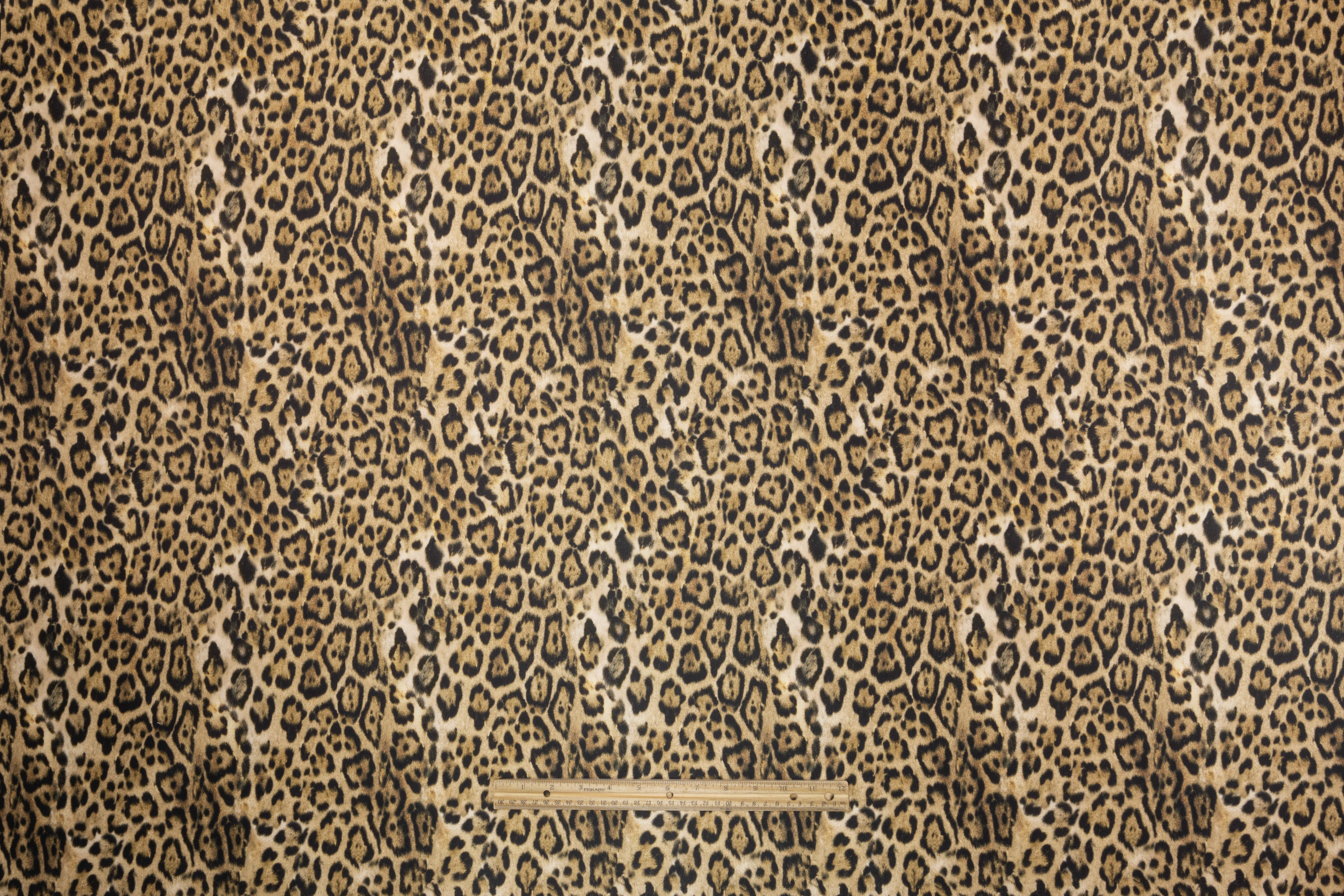 Leopard Print Italian Silk Blend Double Satin