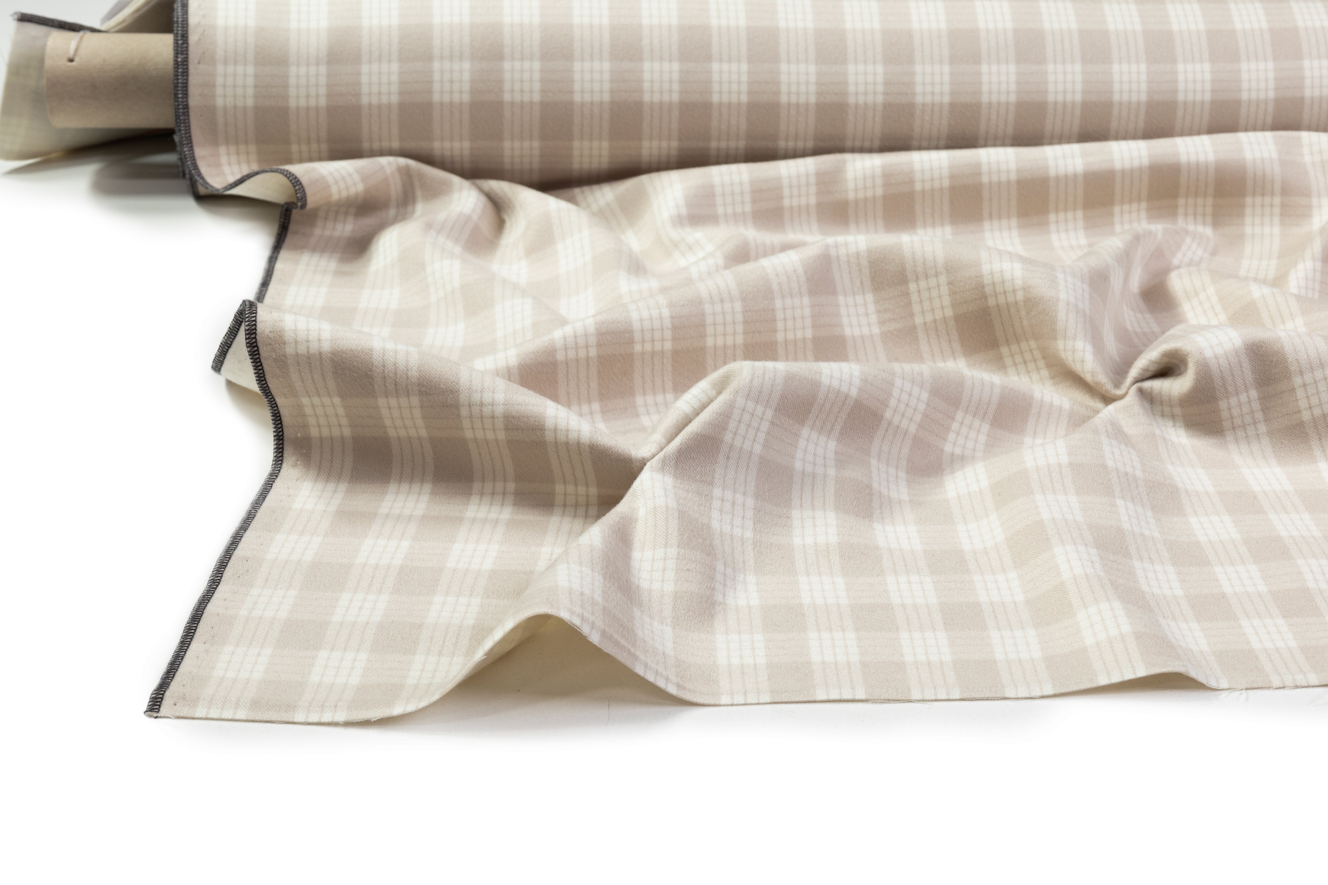 Ermenegildo Zegna - Double Faced Checked Italian Wool Coating - Taupe
