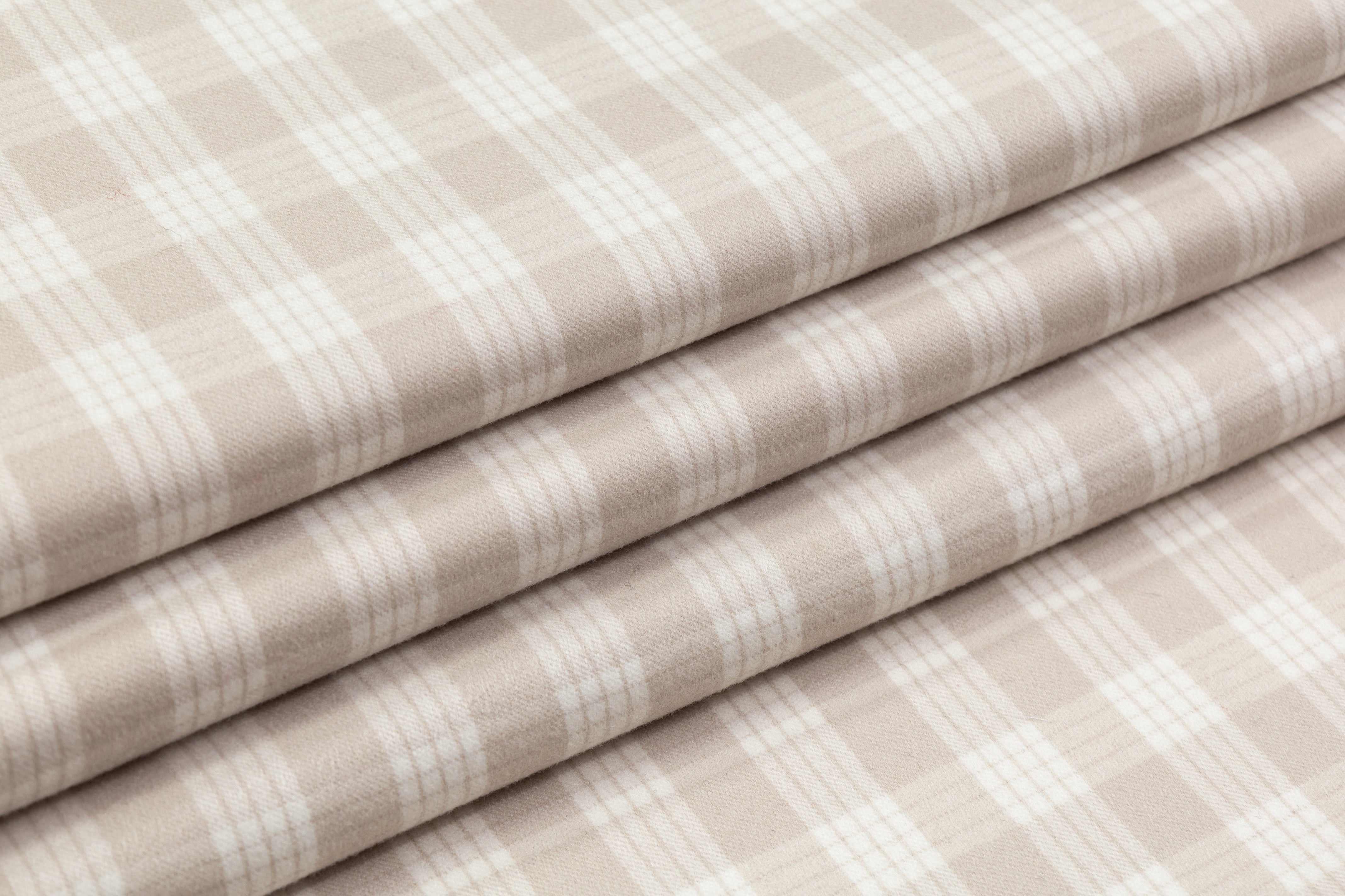 Ermenegildo Zegna - Double Faced Checked Italian Wool Coating - Taupe