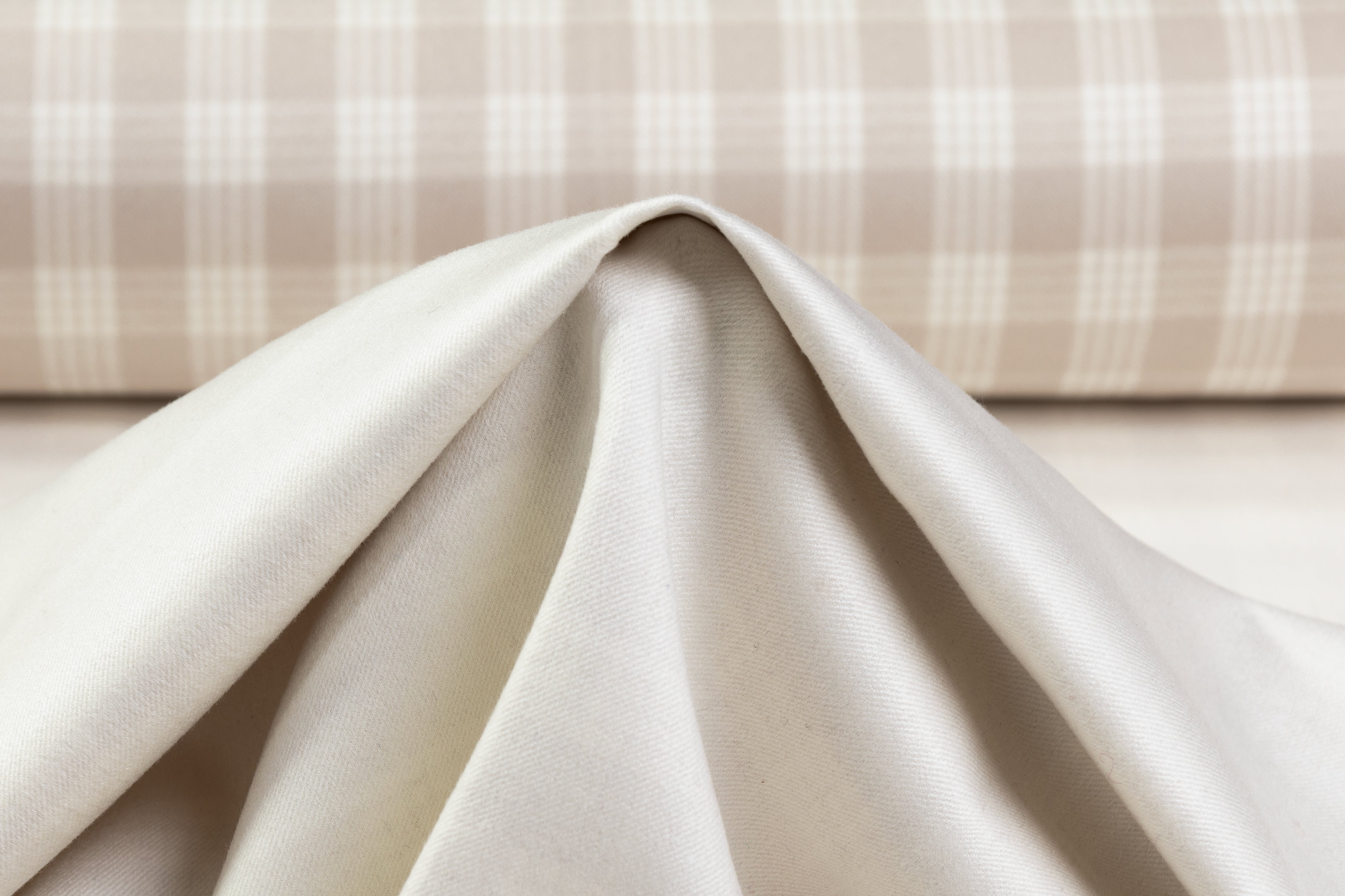 Ermenegildo Zegna - Double Faced Checked Italian Wool Coating - Taupe