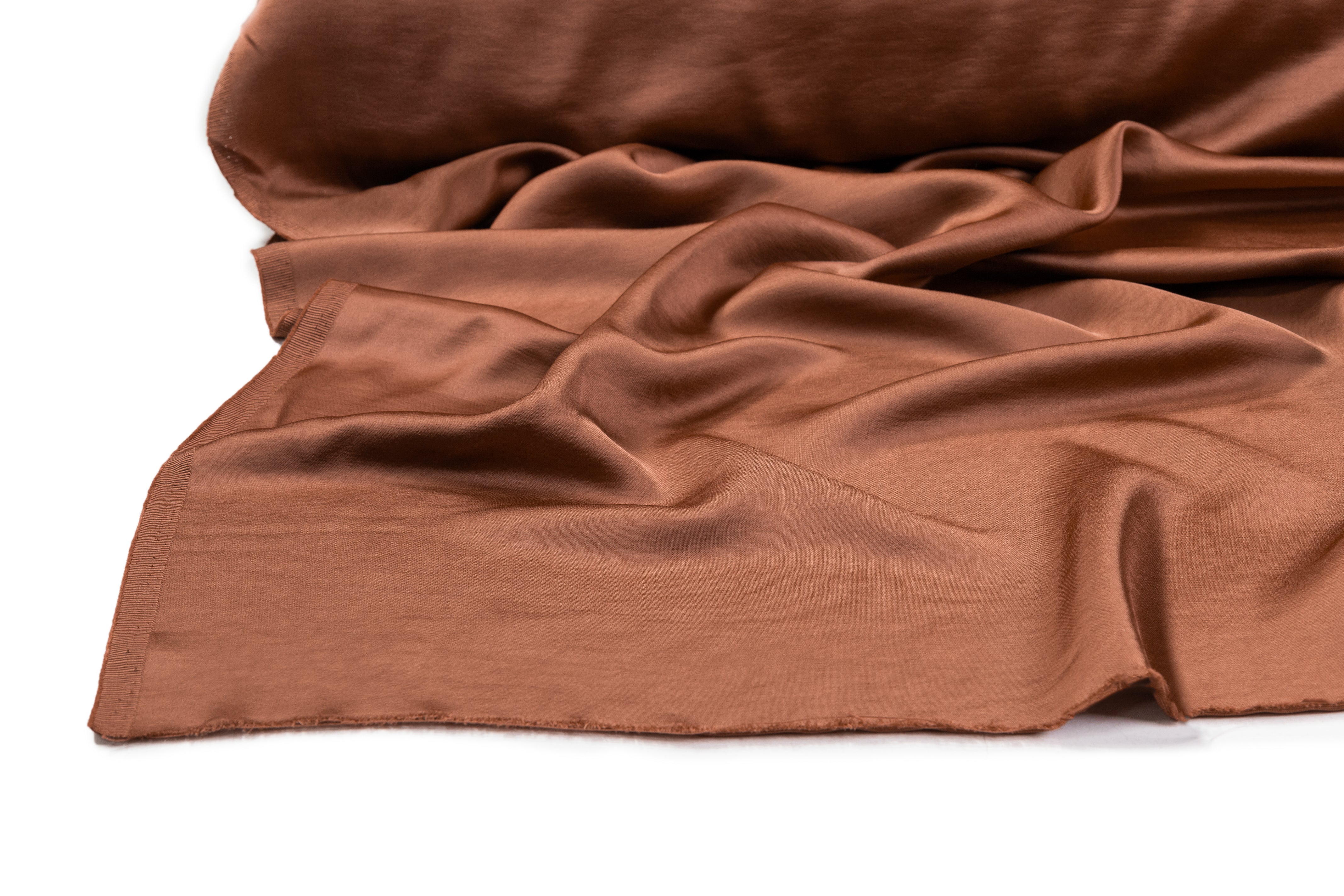 Luxe Italian Charmeuse - Brown