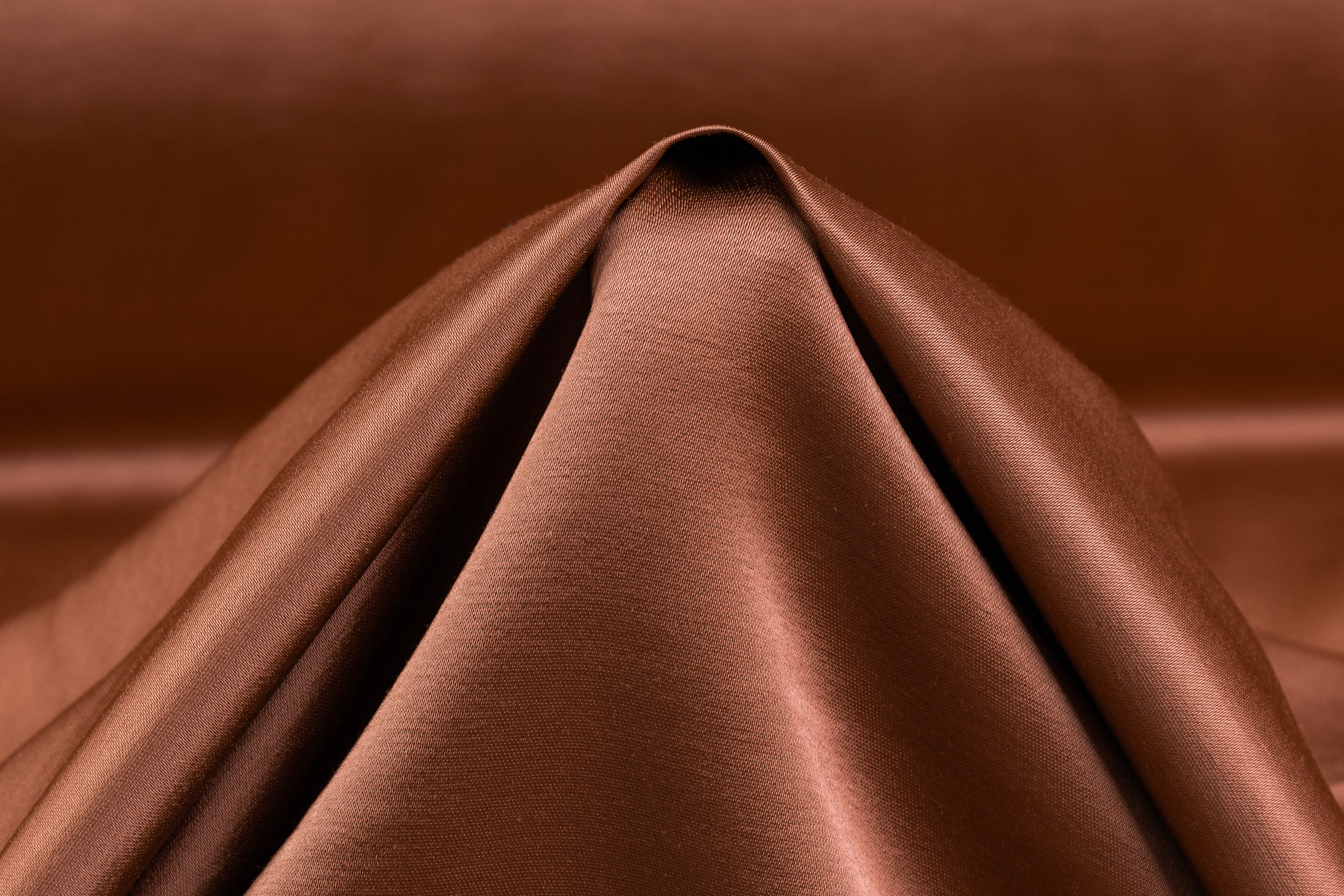 Luxe Italian Charmeuse - Brown