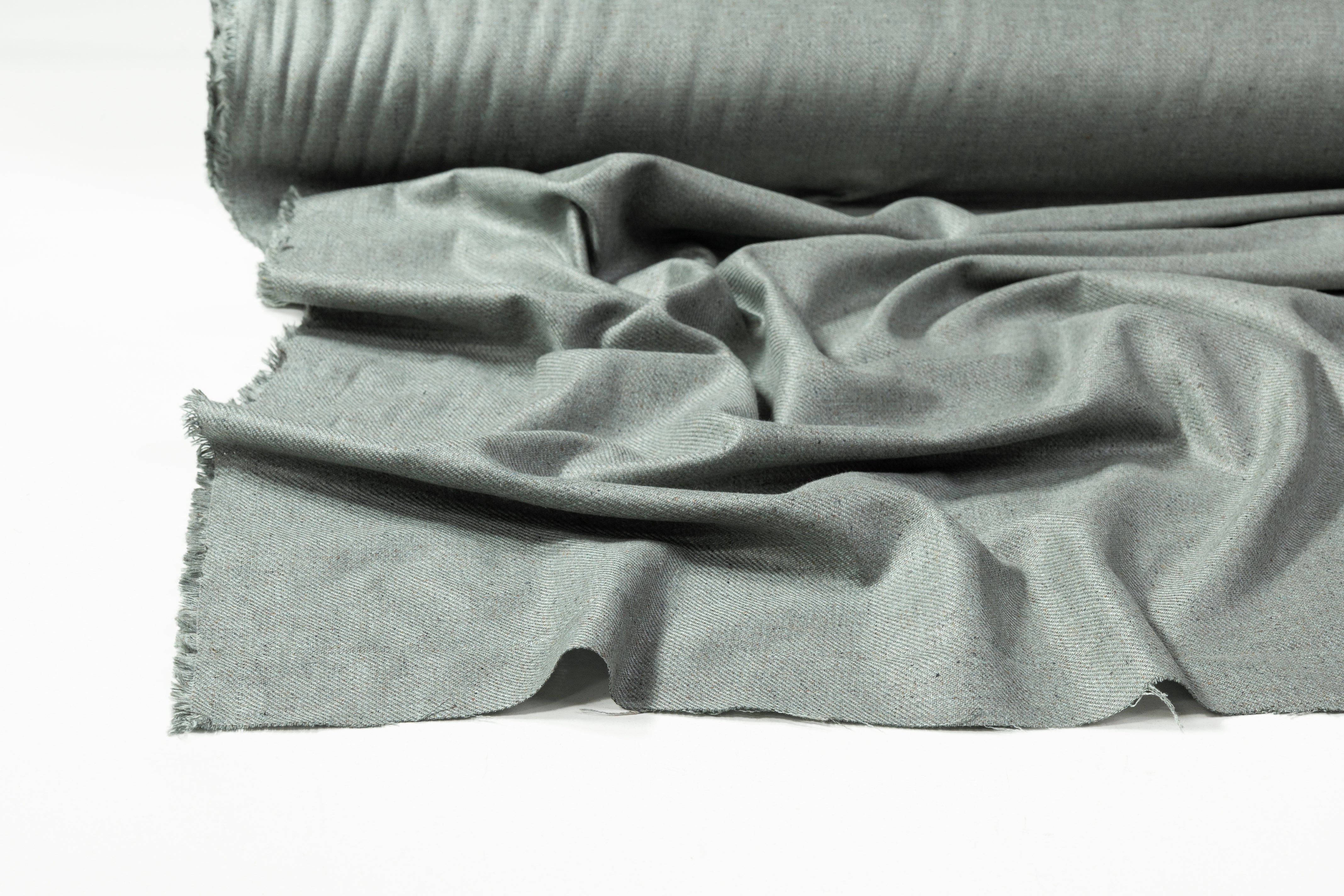 Italian Raw Silk Suiting - Green