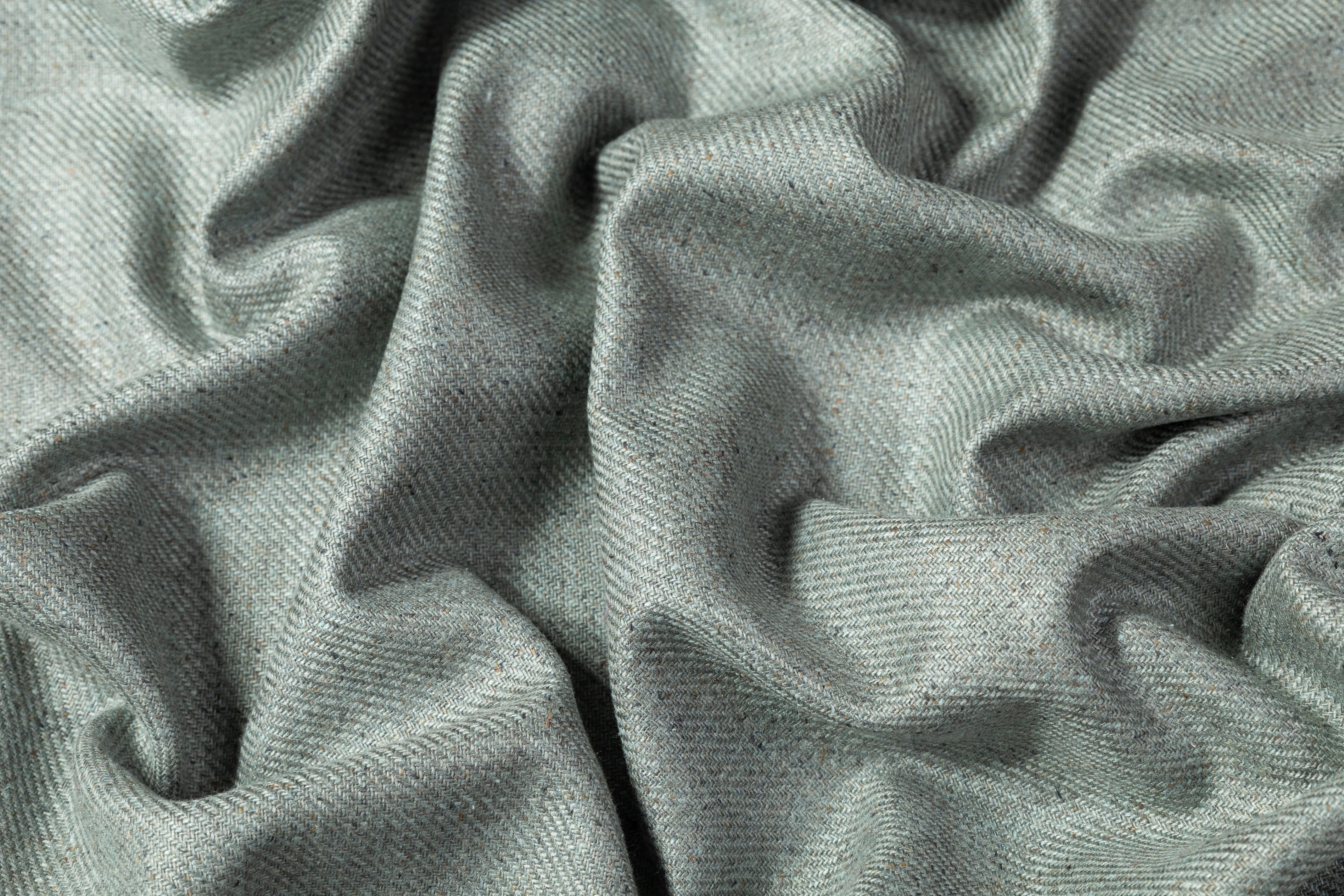 Italian Raw Silk Suiting - Green