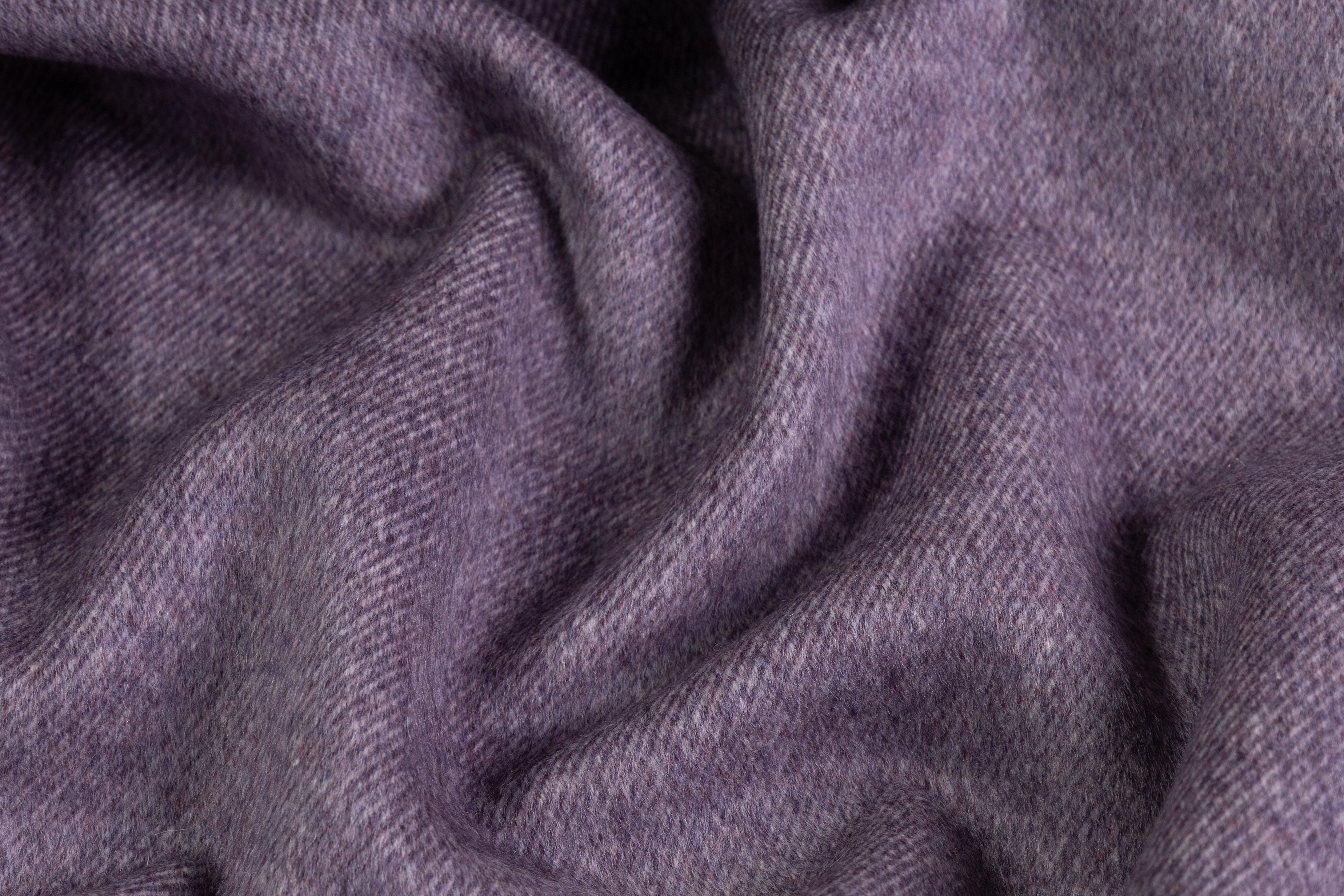 Valentino - Double Faced Brushed Italian Wool Twill Coating - Lavender