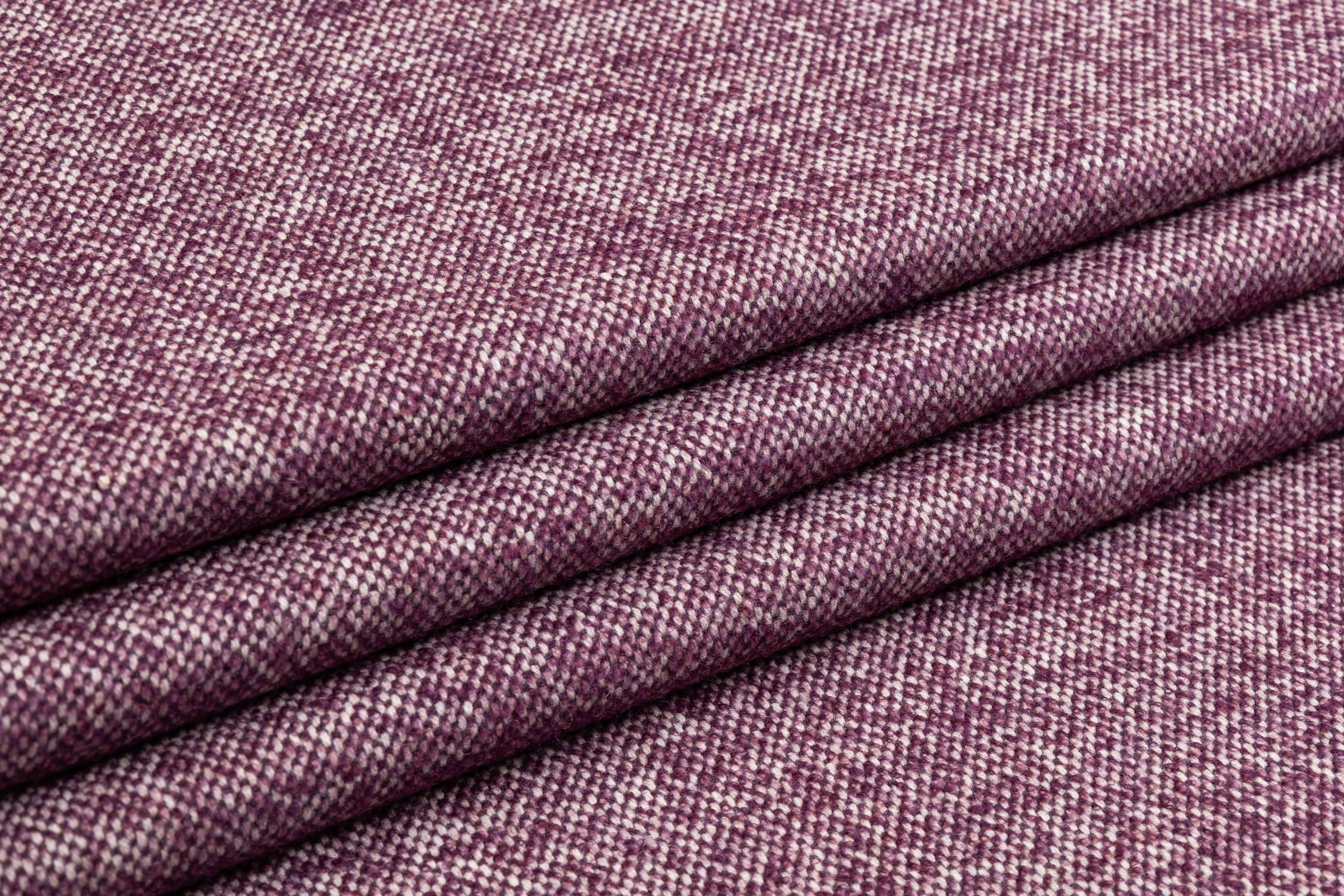 Loro Piana - Italian Wool Cashmere Tweed Coating - Plum