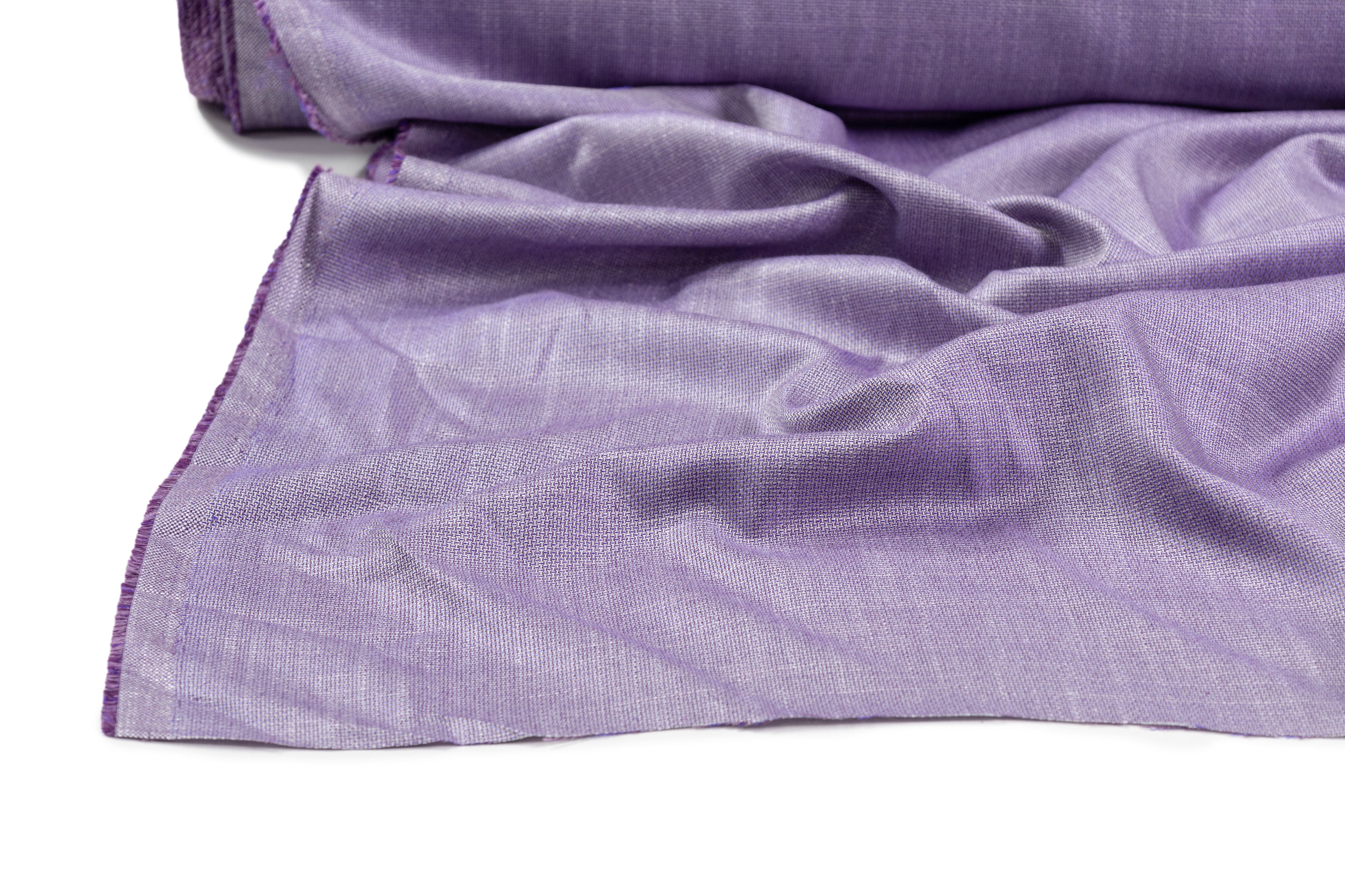Armani - Iridescent Italian Wool Viscose Suiting - Purple