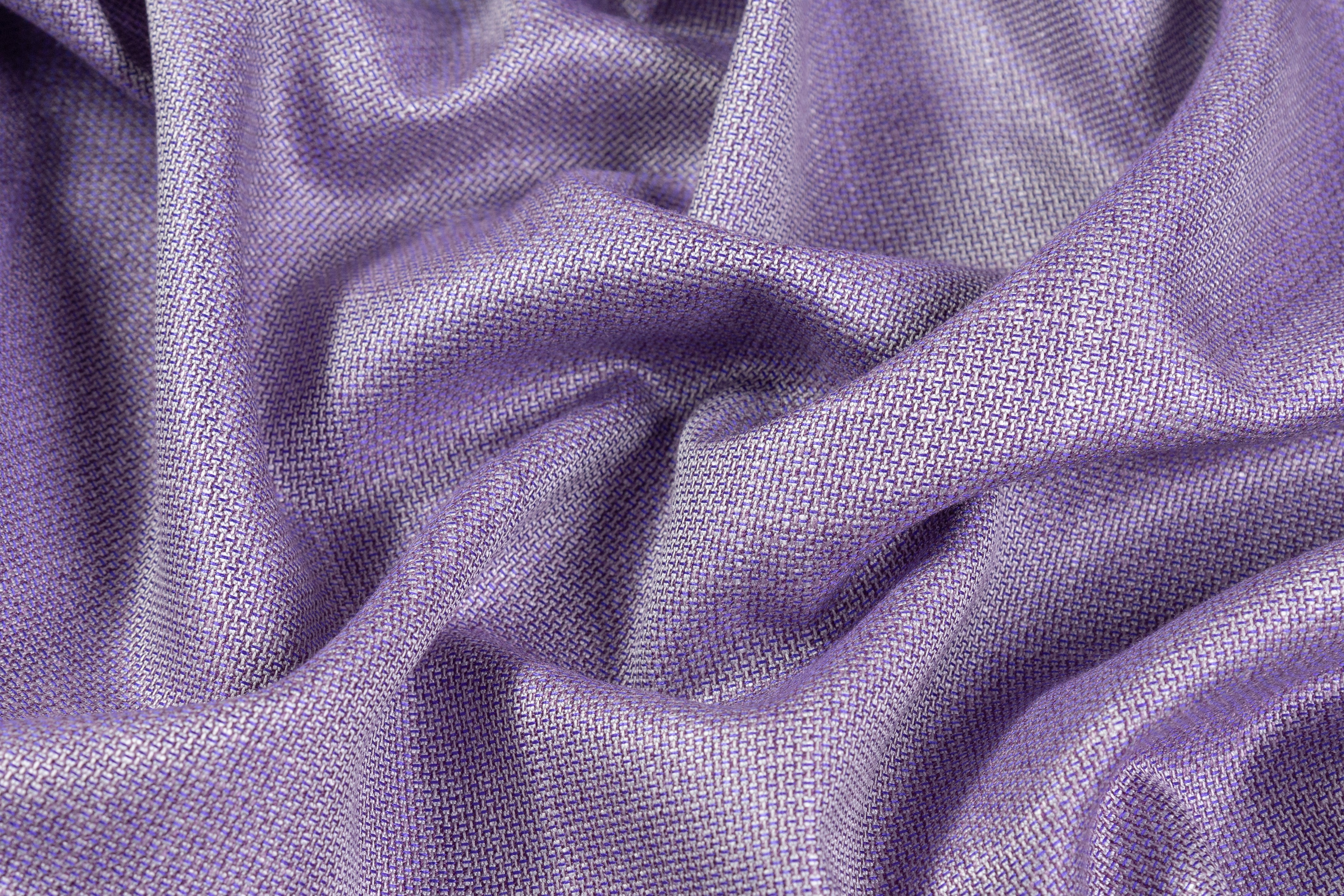 Armani - Iridescent Italian Wool Viscose Suiting - Purple