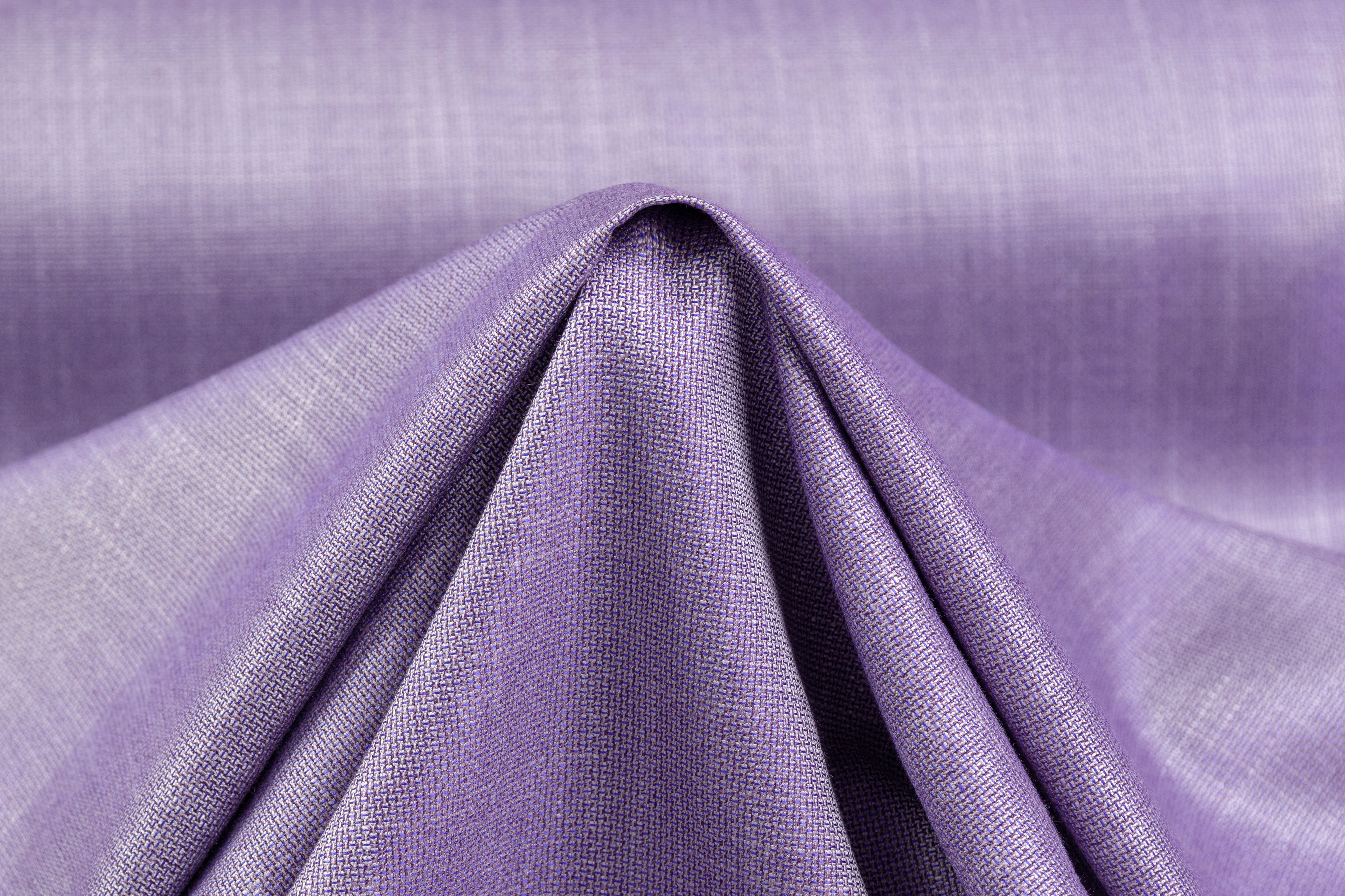 Armani - Iridescent Italian Wool Viscose Suiting - Purple