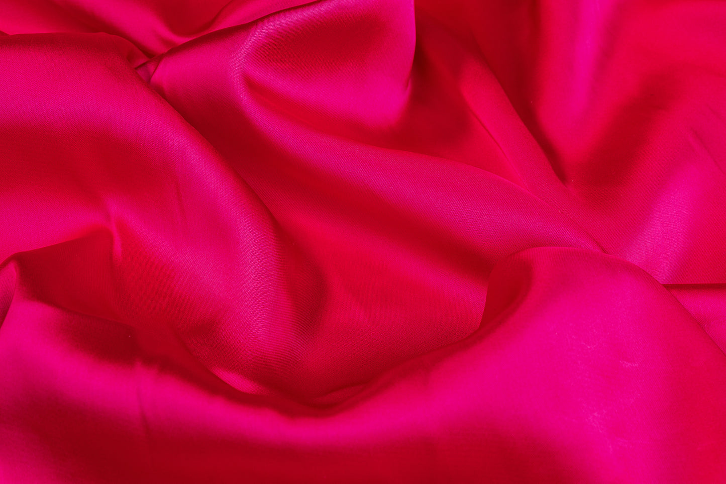 Double Faced Viscose Nylon Satin - Red / Magenta