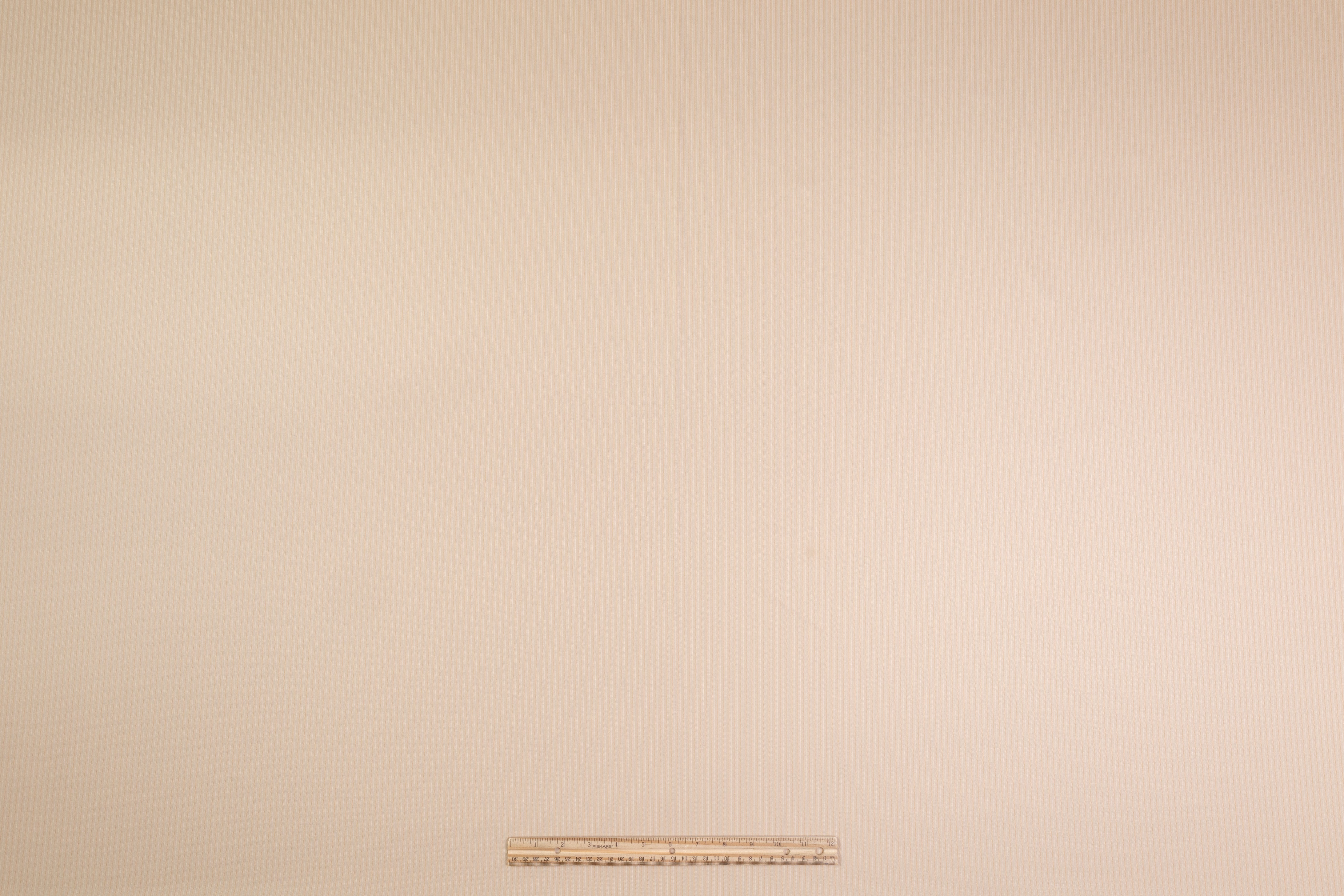 Striped Italian Super 150s Wool Suiting - Beige
