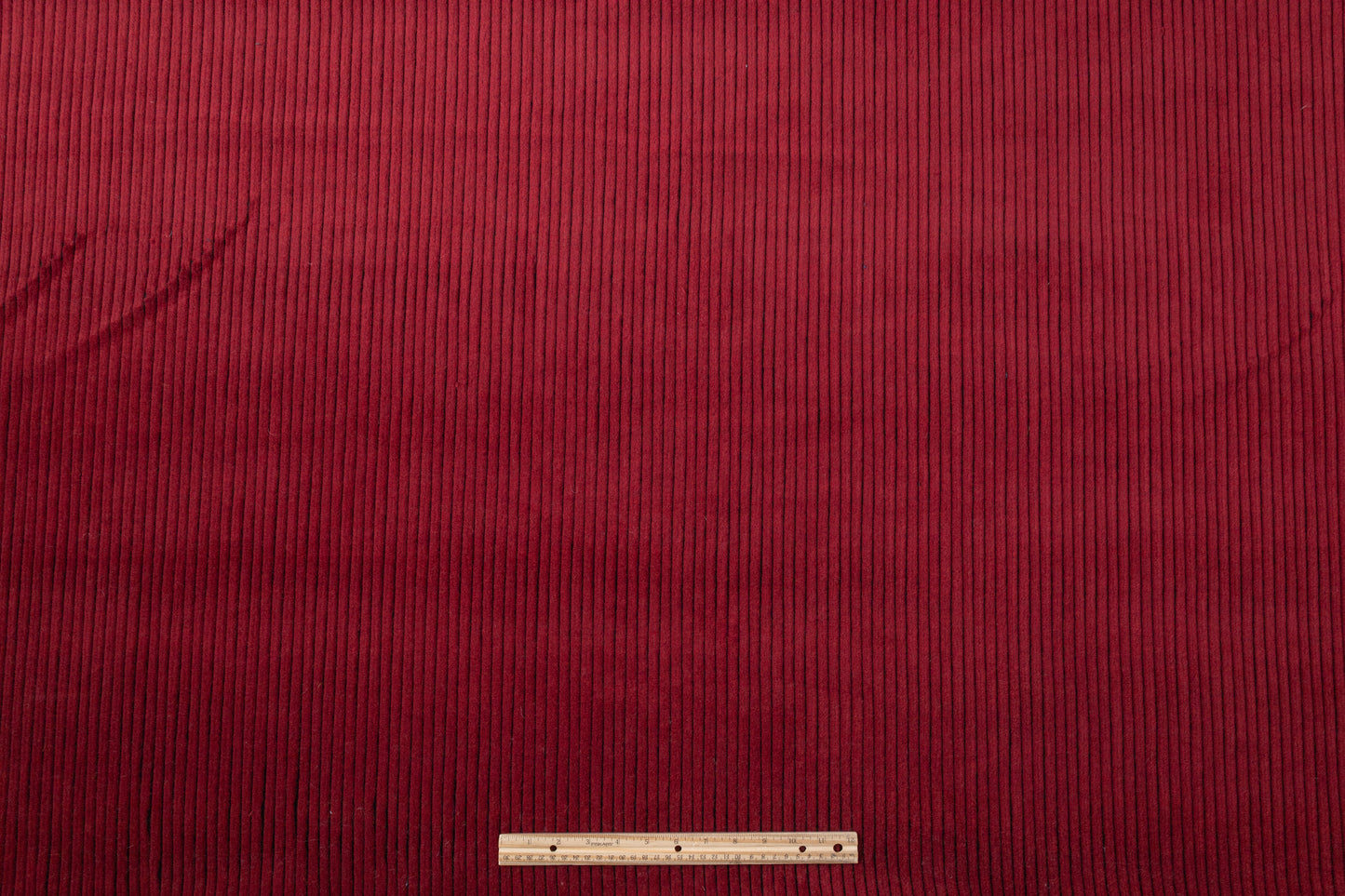 Ribbed Italian Wool Blend Coating - Maroon