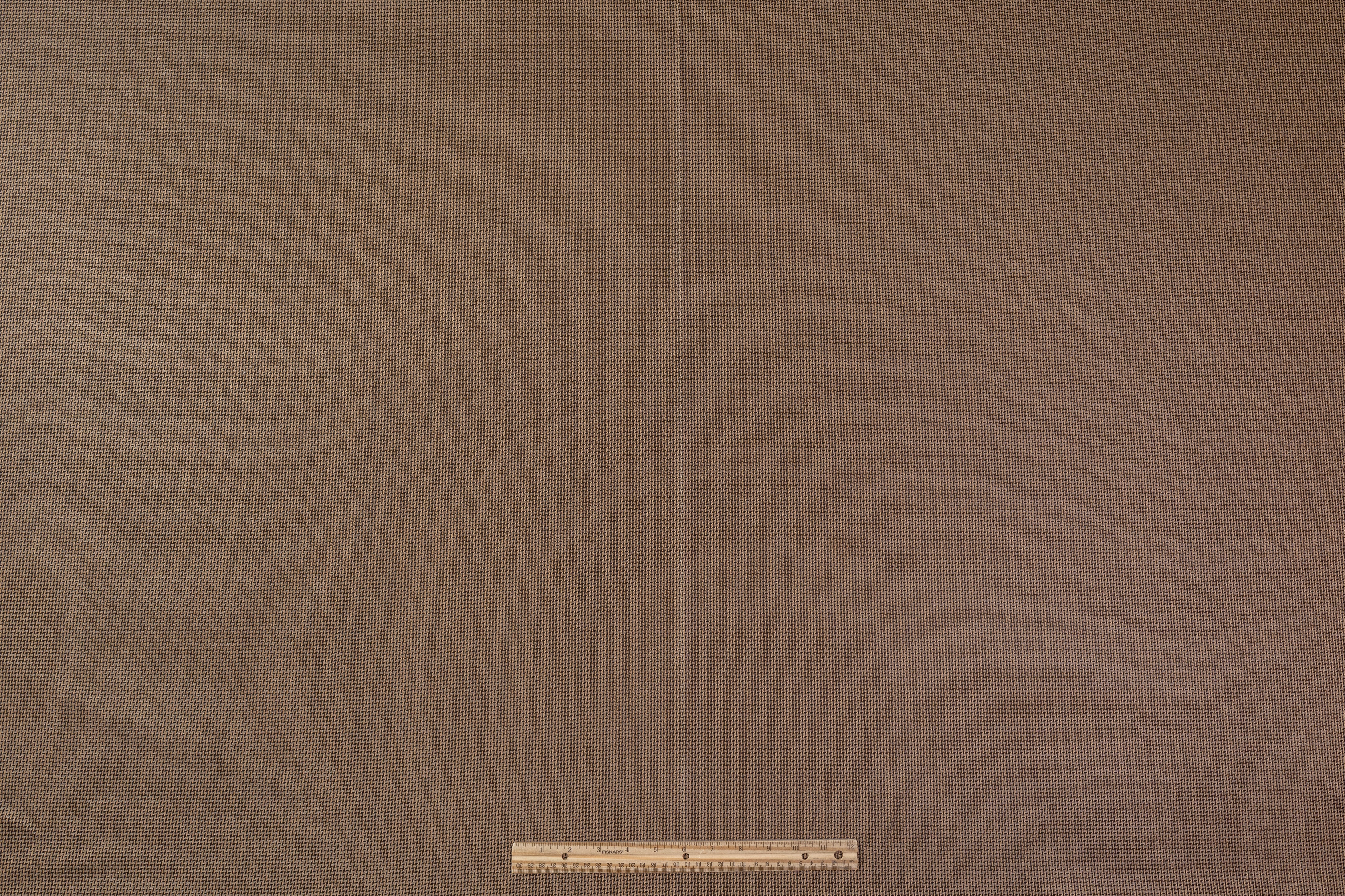 Italian Silk and Wool Suiting - Black / Brown