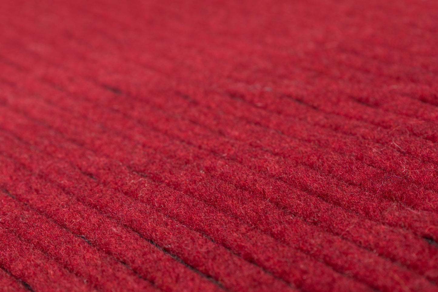 Ribbed Italian Wool Blend Coating - Maroon