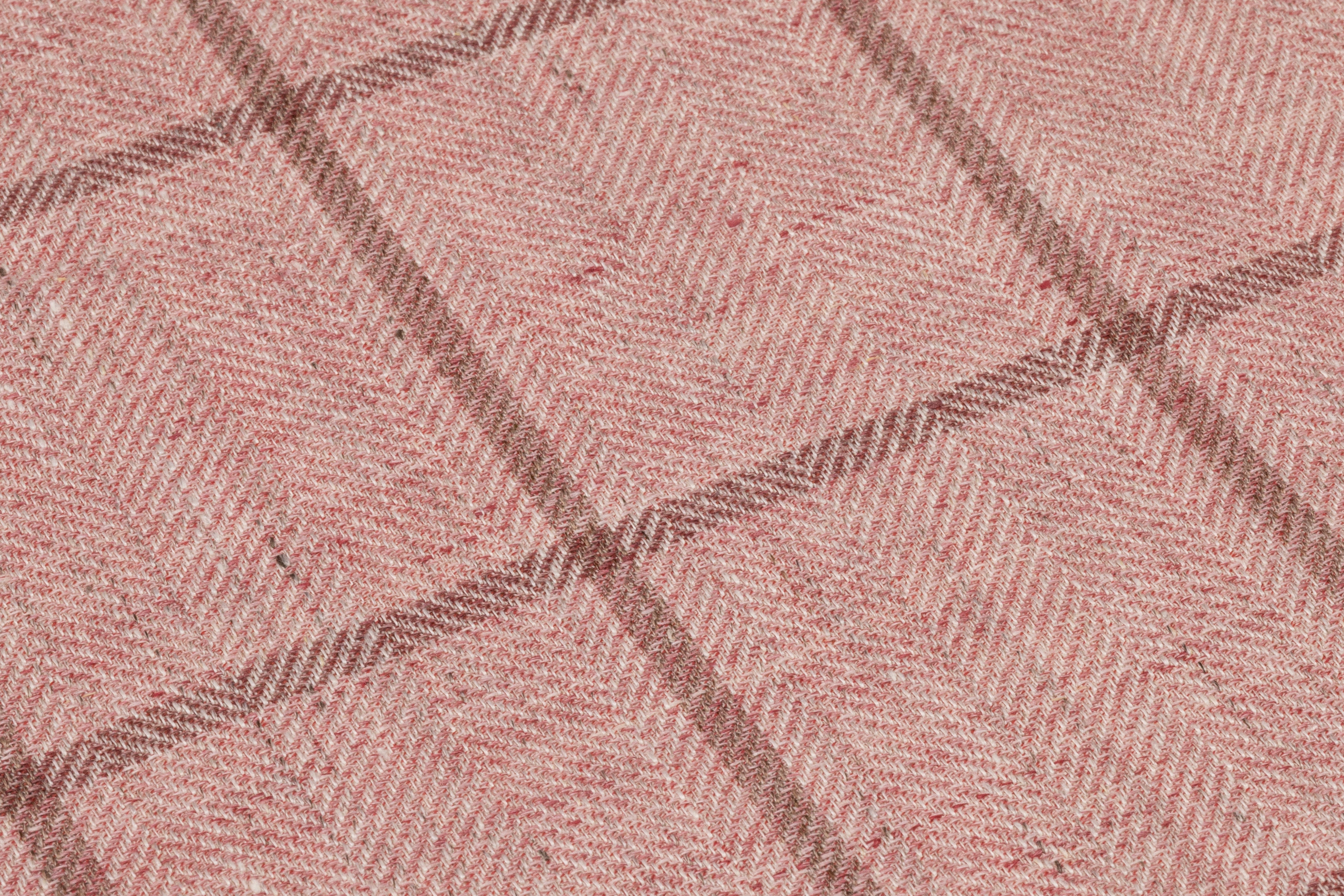 Windowpane Italian Wool Suiting - Rose Pink